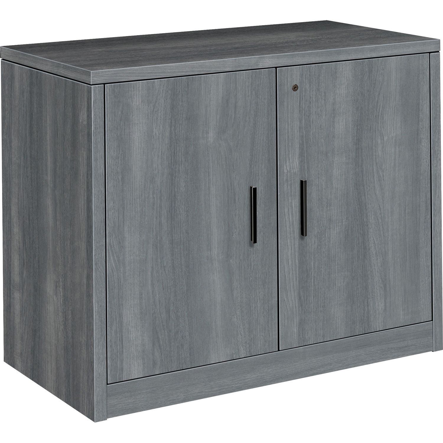10500 Series Storage Cabinet 36" x 20" x 29.5", Drawer(s)2 Door(s), Square Edge, Material: Thermofused Laminate (TFL), Finish: Sterling Ash Laminate