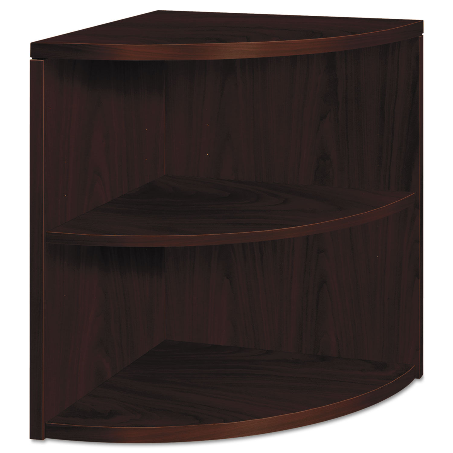 10500 Series Two-Shelf End Cap Bookshelf 24w x 24d x 29.5h, Mahogany