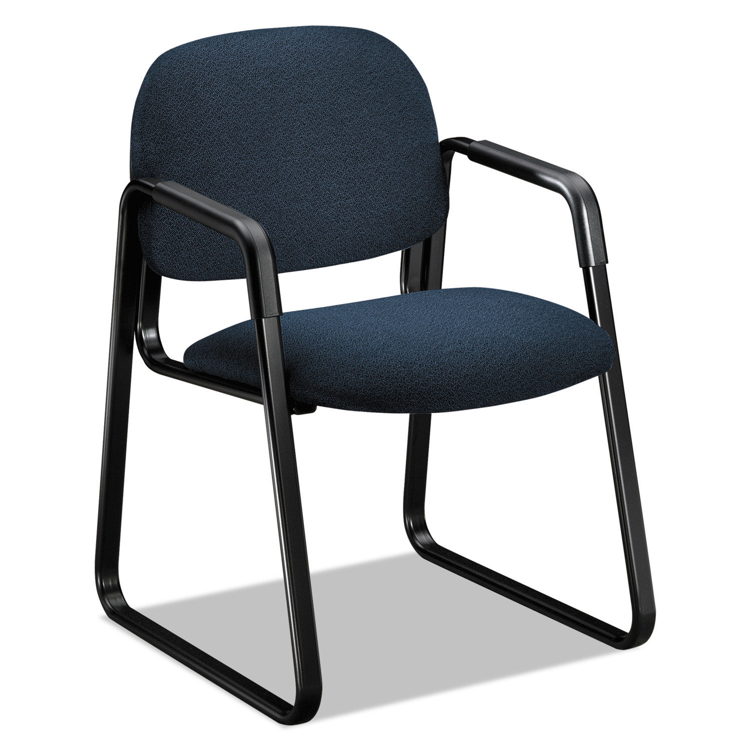 SOLUTIONS SEATING 4000 SERIES SLED BASE GUEST CHAIR 23.5" X 25.5" X 32.5", BLUE SEAT, BLUE BACK, BLACK BASE