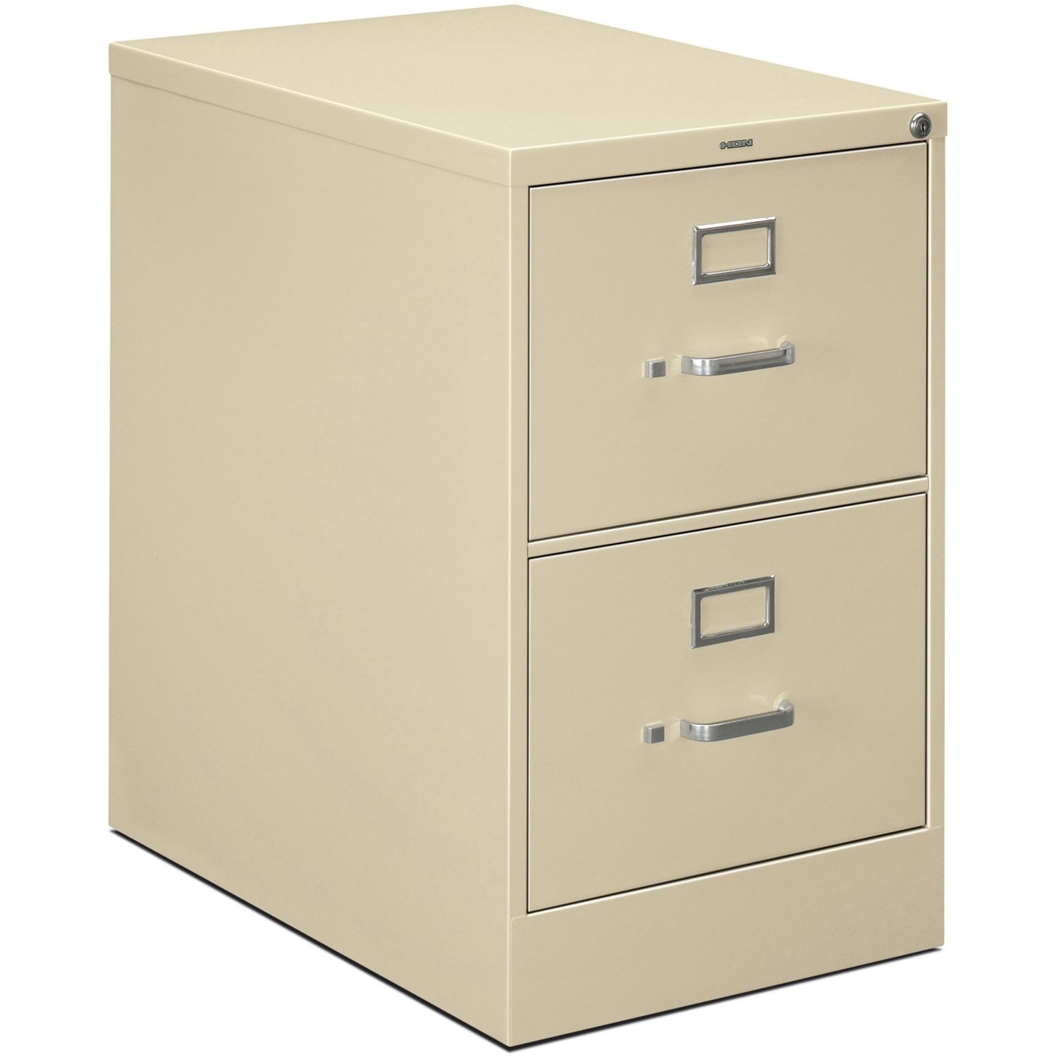 H320 Series 2-Drawer Vertical File 18.3" x 26.5" x 29", 2 x Drawer(s) for File, Legal, Vertical, Rust Resistant, Security Lock, Label Holder, Putty, Baked Enamel, Metal, Aluminum, Recycled