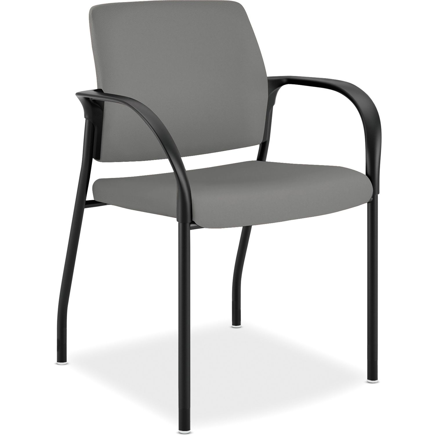 Ignition 4-Leg Stacking Chair Frost Fabric Seat, Frost Fabric Back, Steel Frame, Four-legged Base, 1 Each