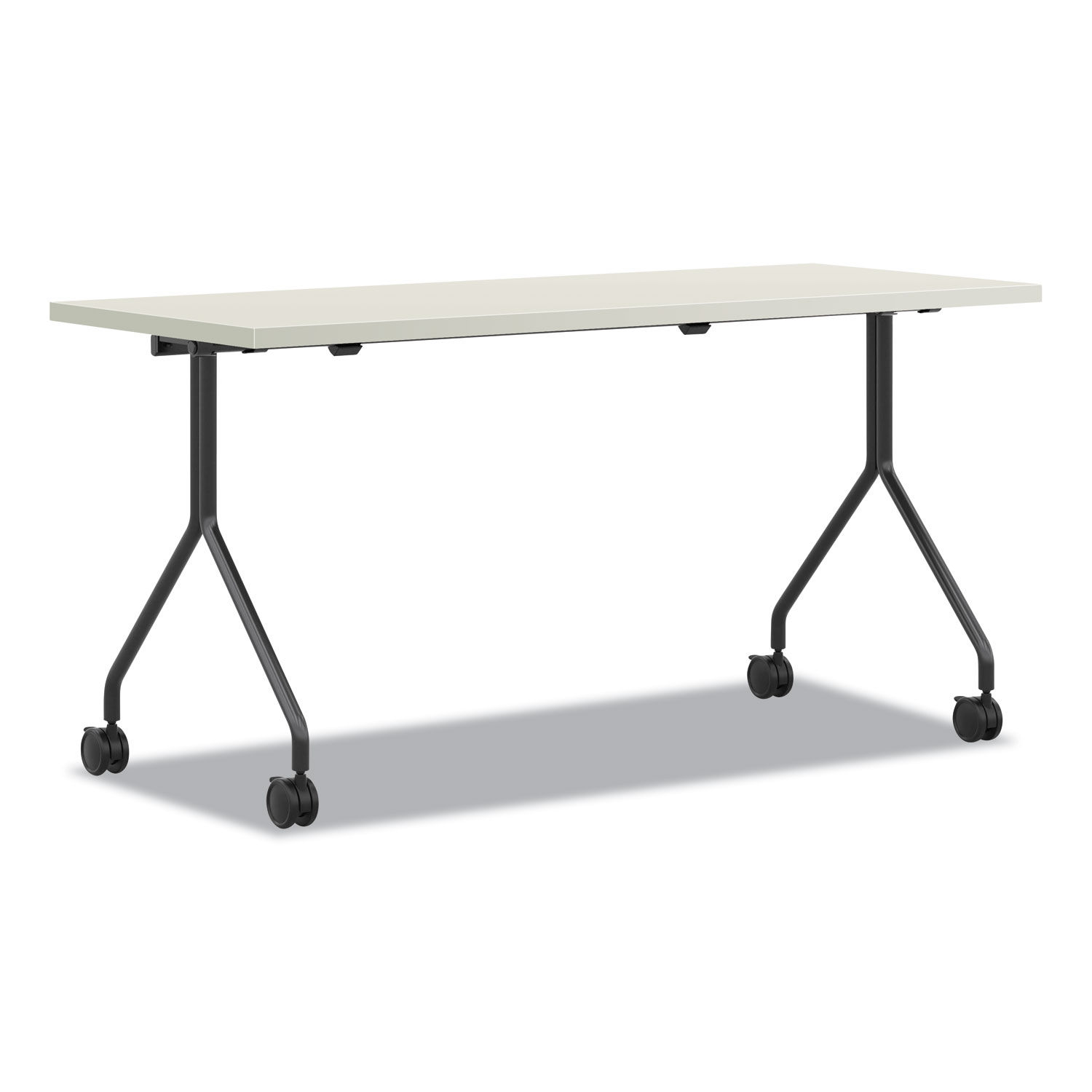 Between Nested Multipurpose Tables Rectangular, 72 x 30, Silver Mesh/Loft