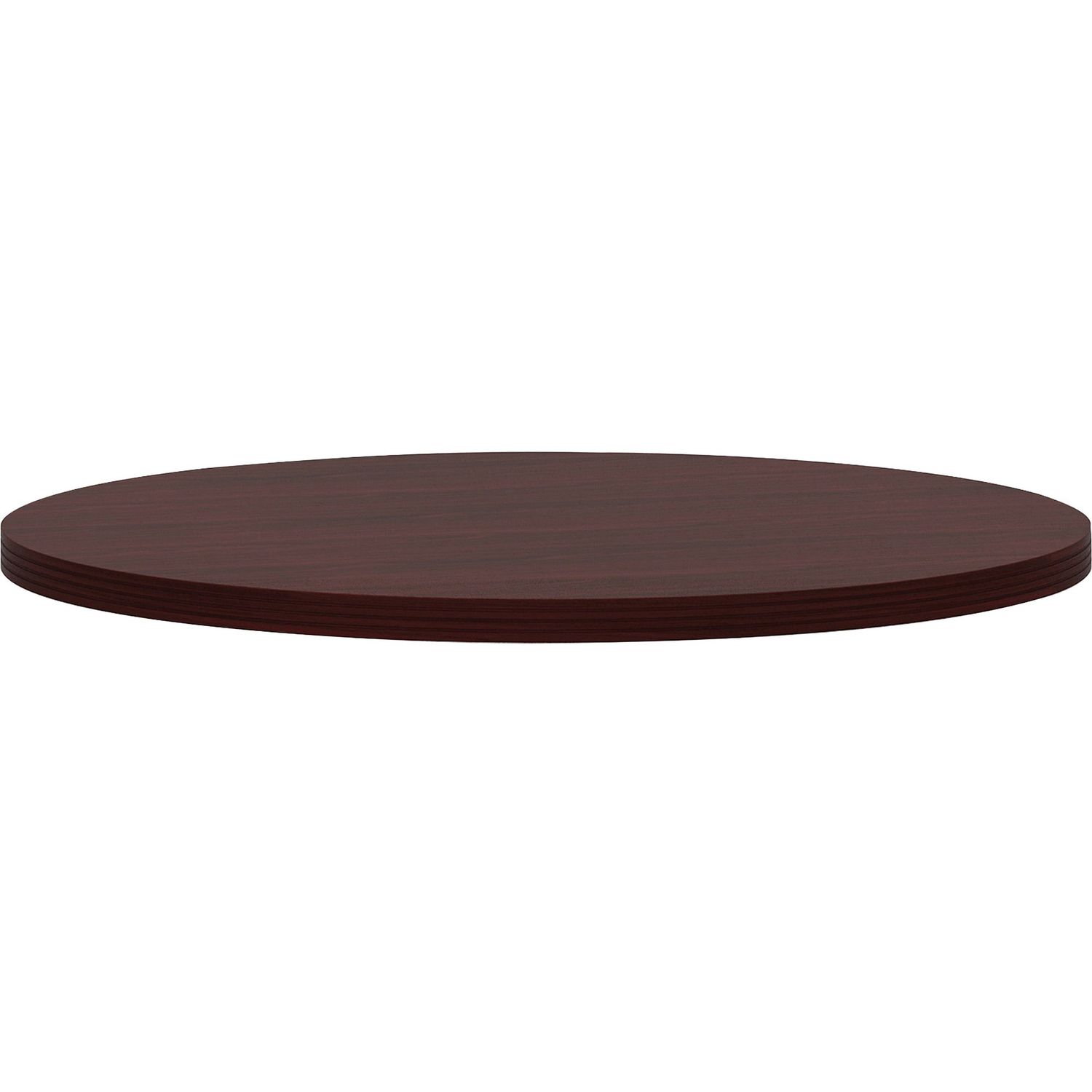 Preside Round Table Top 42"D, Round Top, 1.13" Table Top Thickness x 42" Table Top Diameter, Assembly Required, Laminated, Mahogany