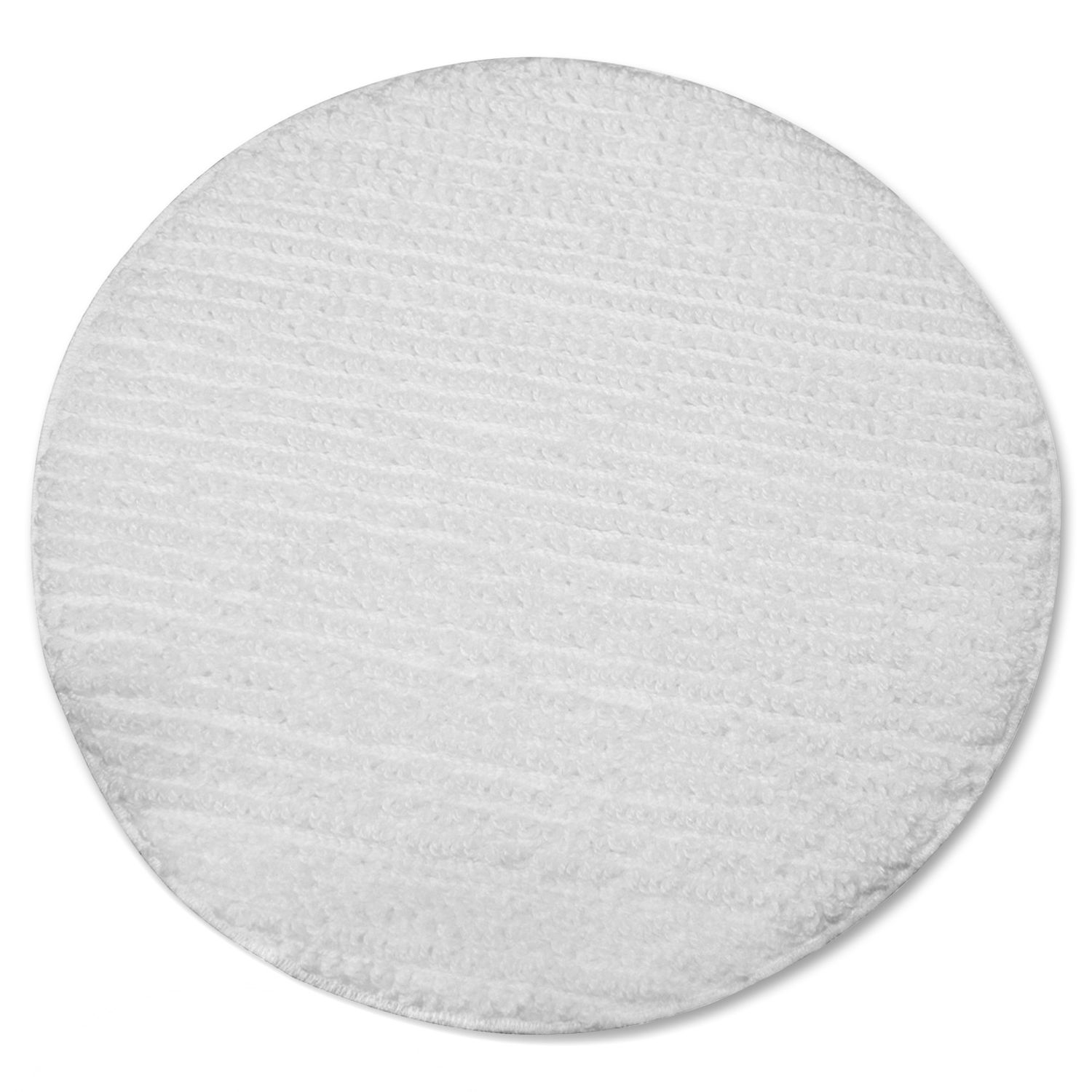 Low Profile Carpet Bonnet 1Each, 19" Width x 19" Depth, Polyester, White