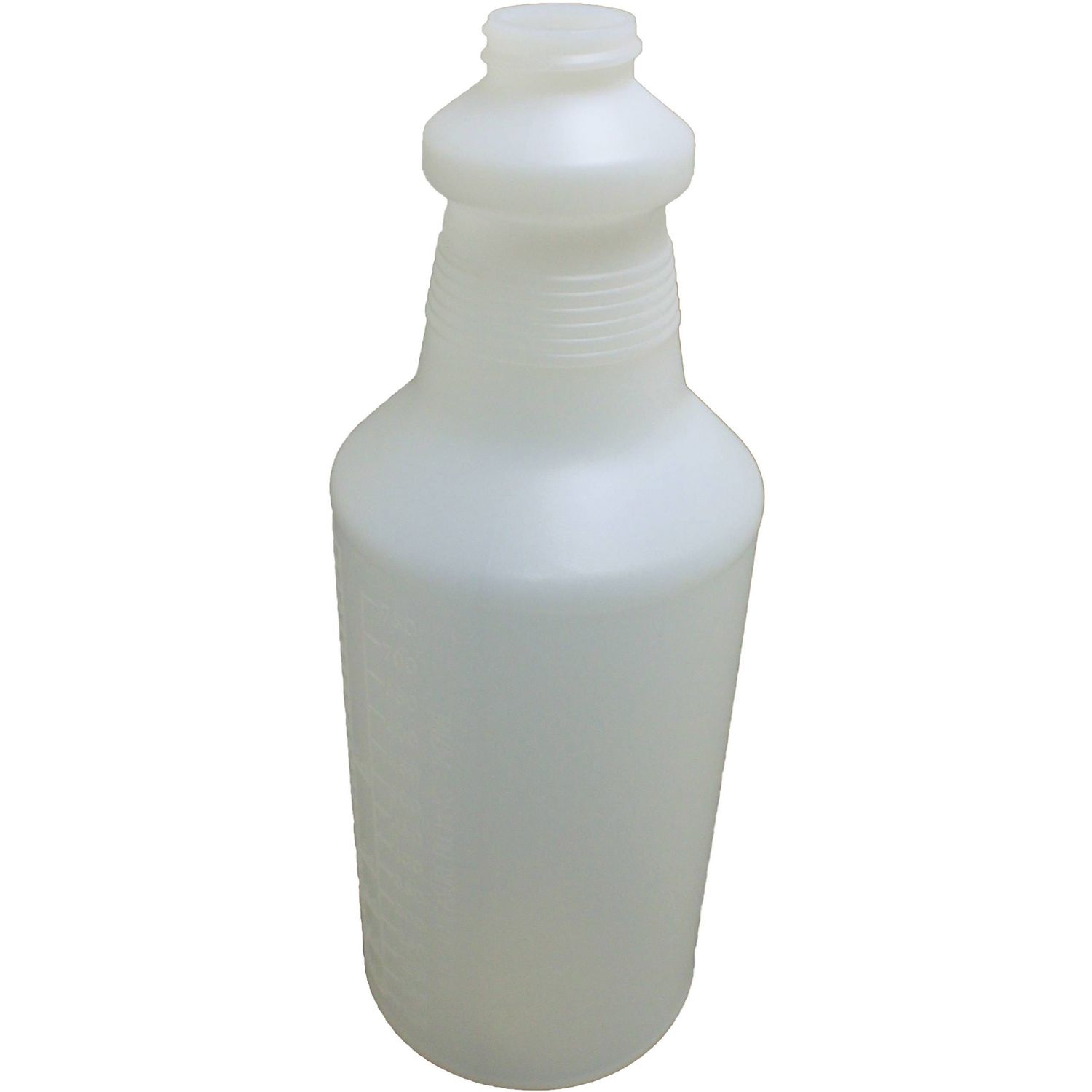 32 oz. Plastic Bottle with Graduations 2 lb, Polyethylene, Natural