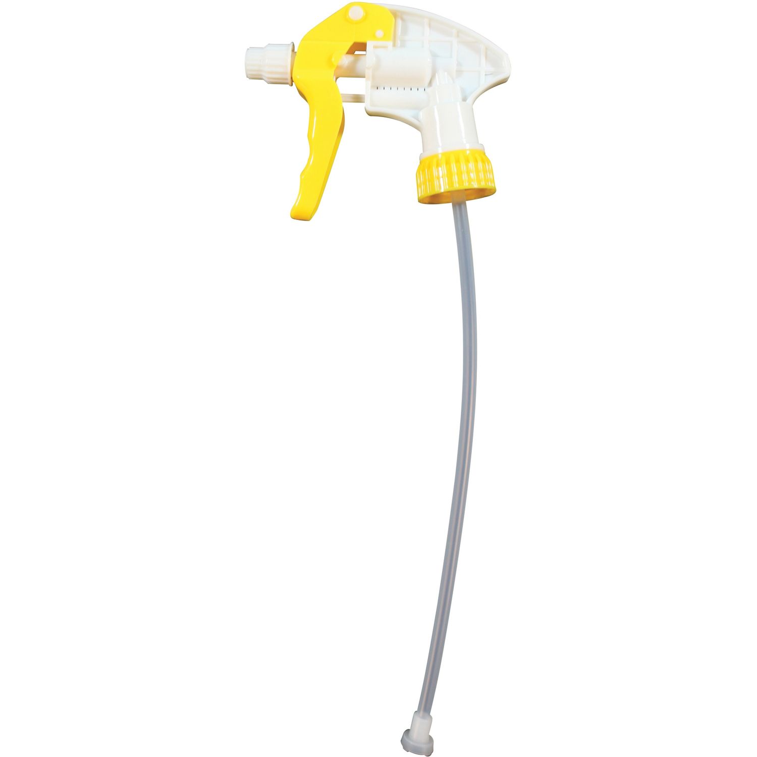 Chemical Resistant Trigger Sprayer Yellow, White, Polytetramethylene Terephthalate (PTMT)