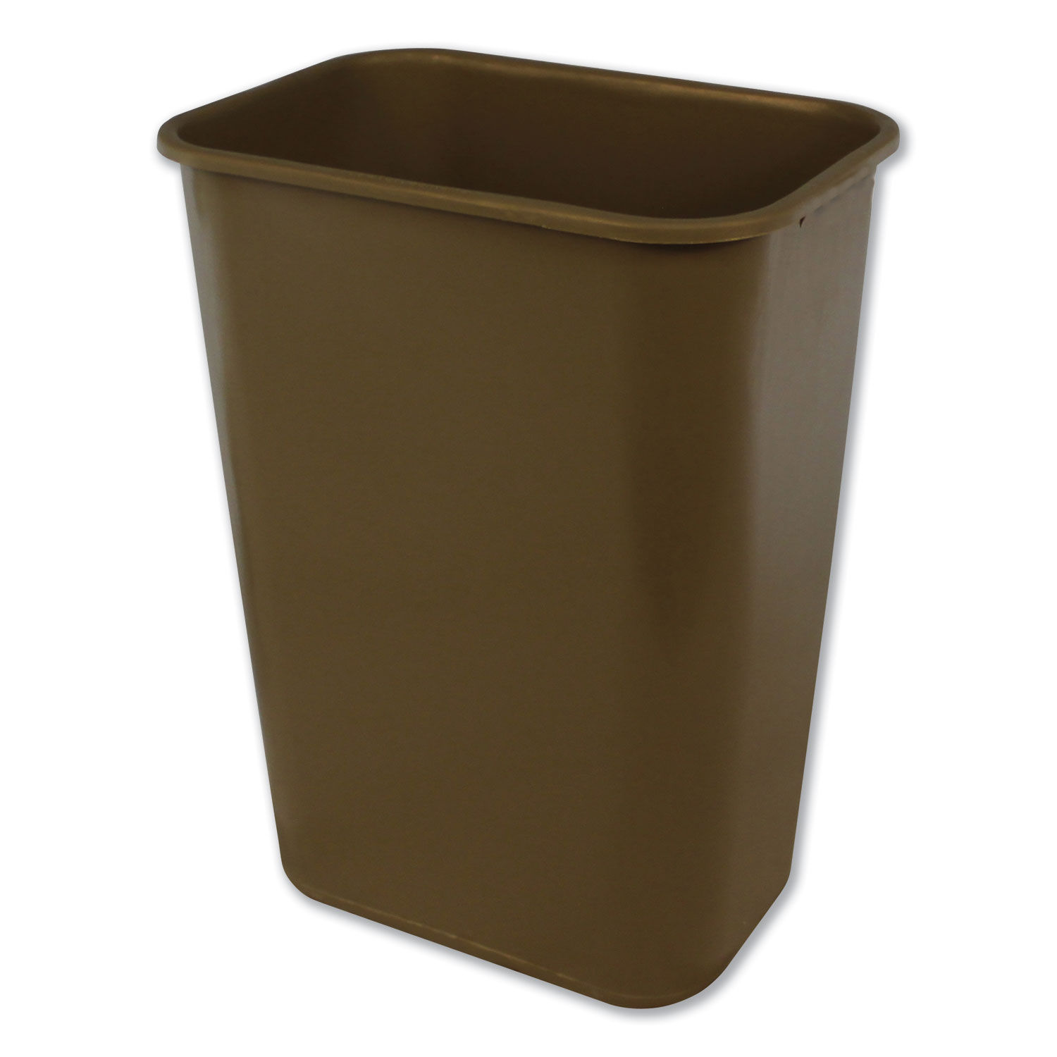 Soft-Sided Wastebasket 41 qt, Polyethylene, Beige