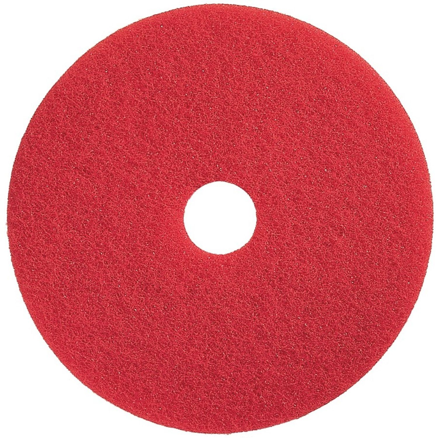 16 Inch Red Spray Buffing Pad 16" Diameter x 16" Diameter, Fiber, Red
