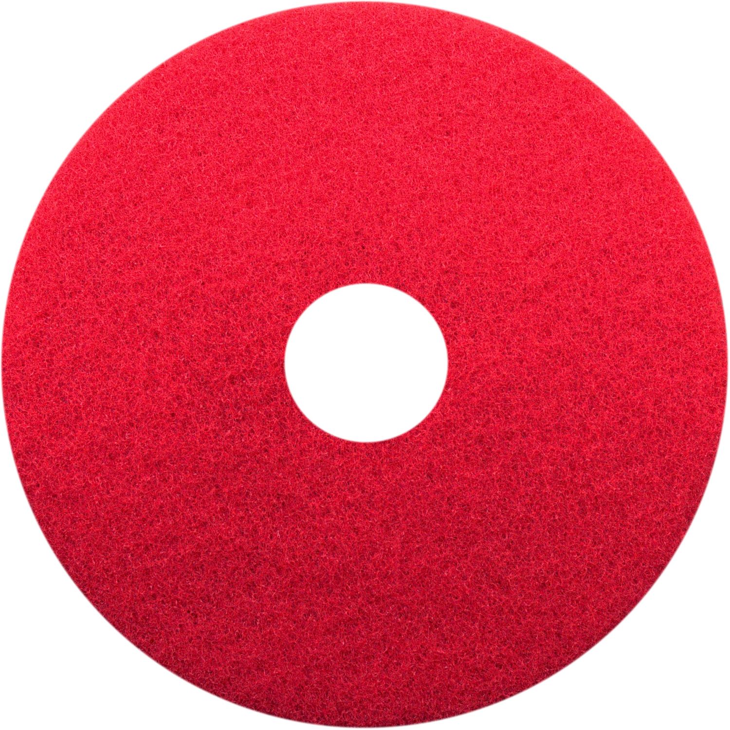 14" Earth Red Spray Buffing Floor Pad 14" Diameter x 14" Diameter, Fiber, Red