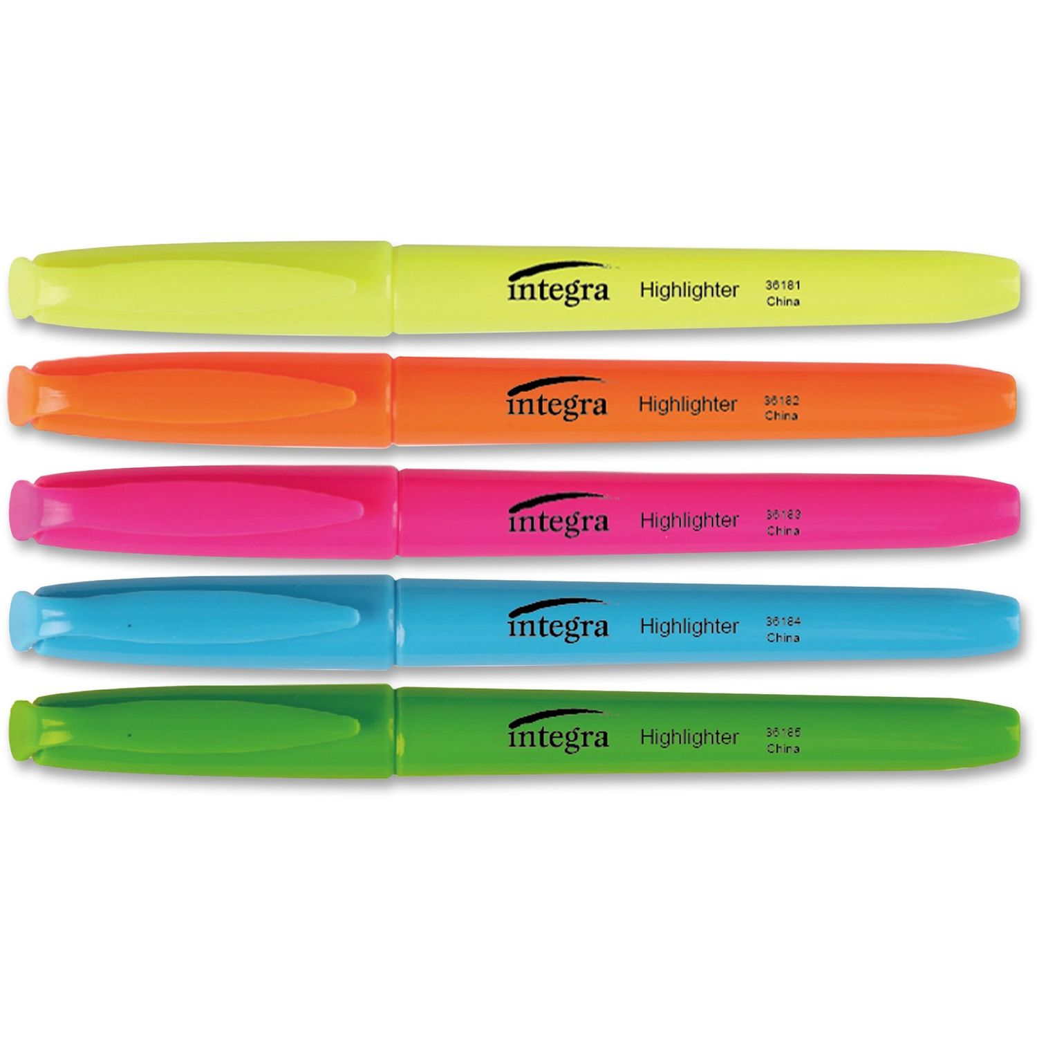 Pen Style Fluorescent Highlighters Chisel Marker Point Style, Assorted