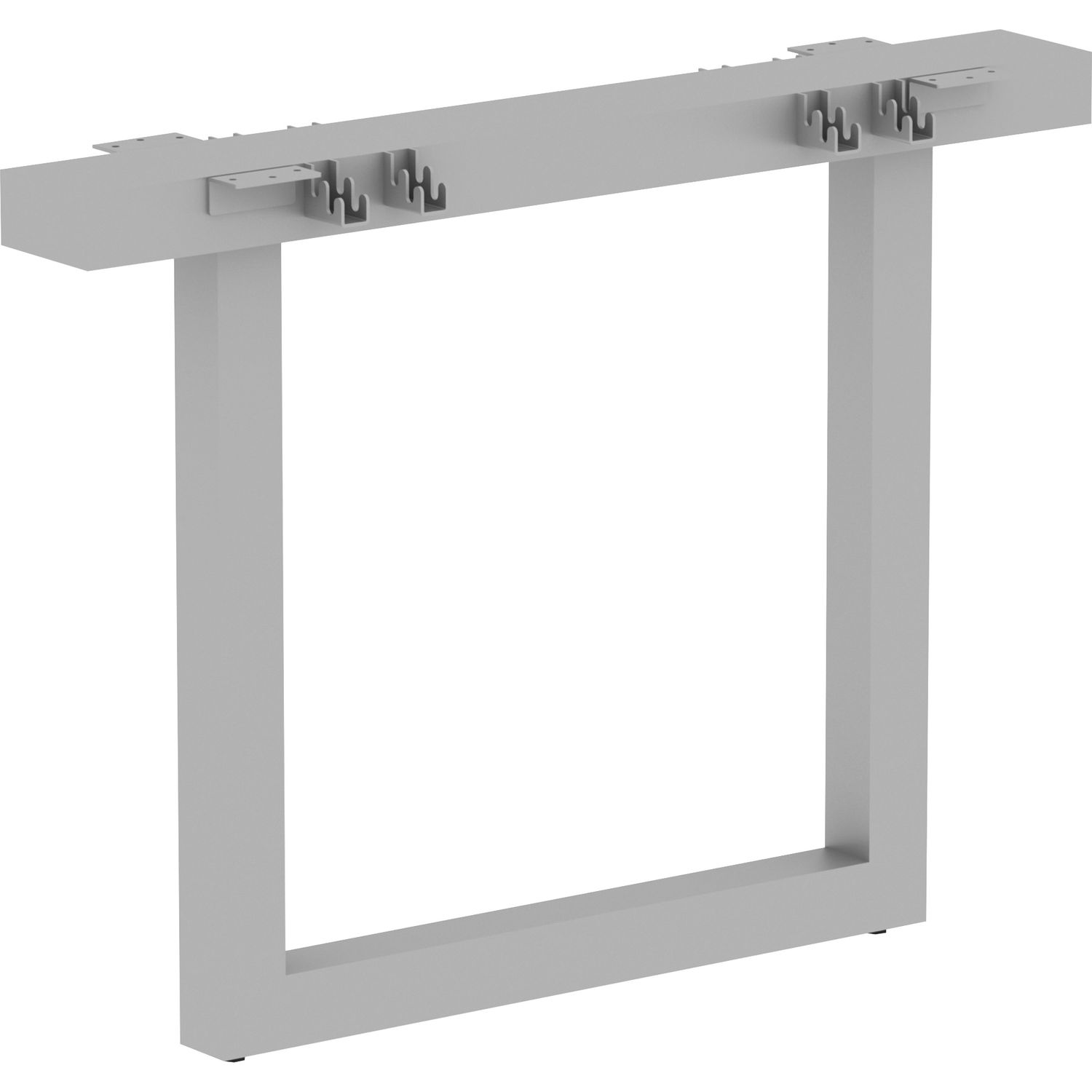 Relevance Series Middle Unite Leg 38.6" x 6.3" x 28.5", Material: Metal Frame, Finish: Silver, Powder Coated