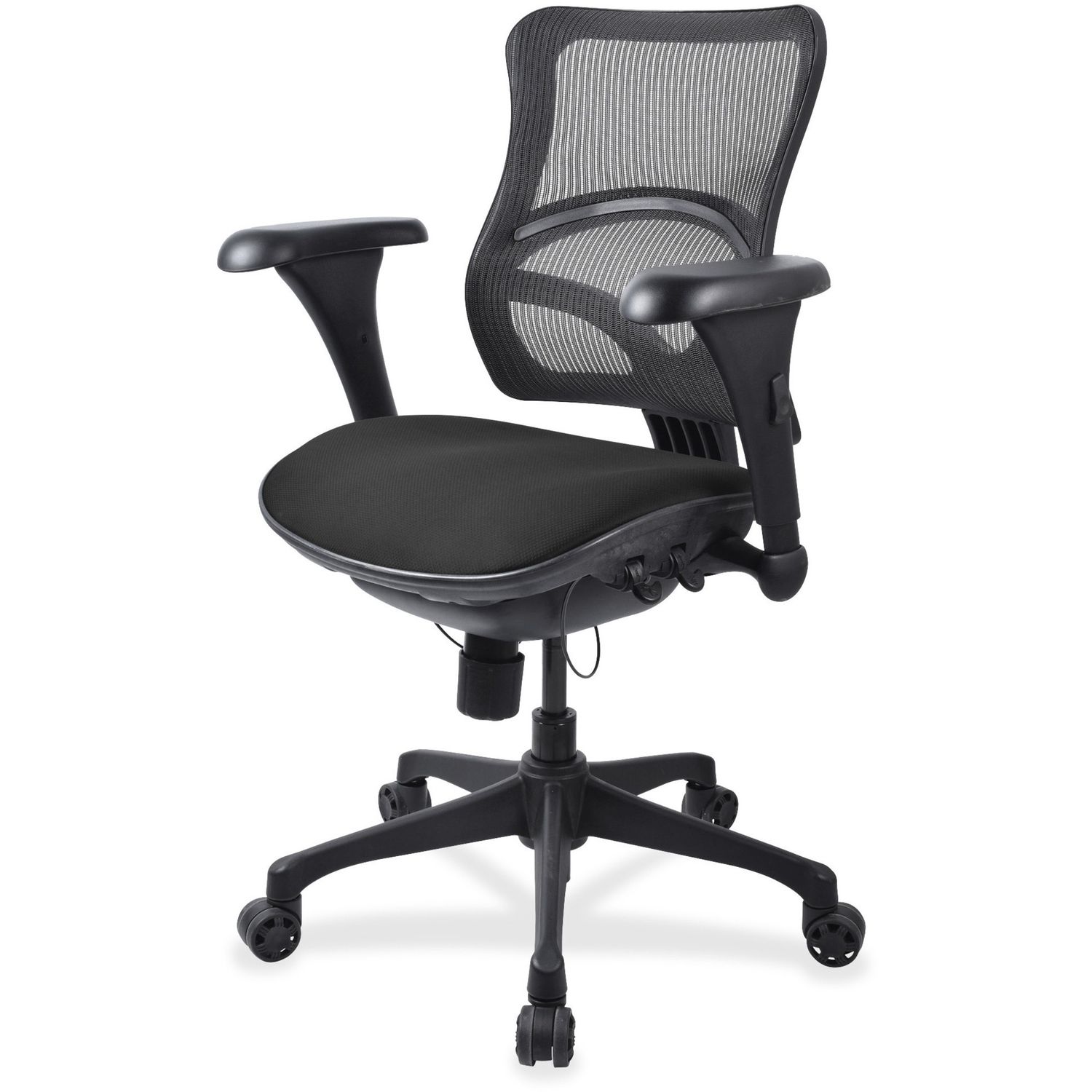Mesh Midback Task Chair with Custom Fabric Seat Fabric Seat, Mid Back, Expo Tuexdo, 1 Each