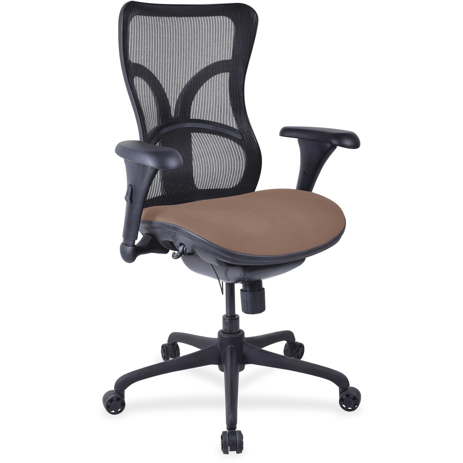 Mesh Midback Task Chair with Custom Fabric Seat Fabric Seat, Mid Back, Destiny Granite, 1 Each