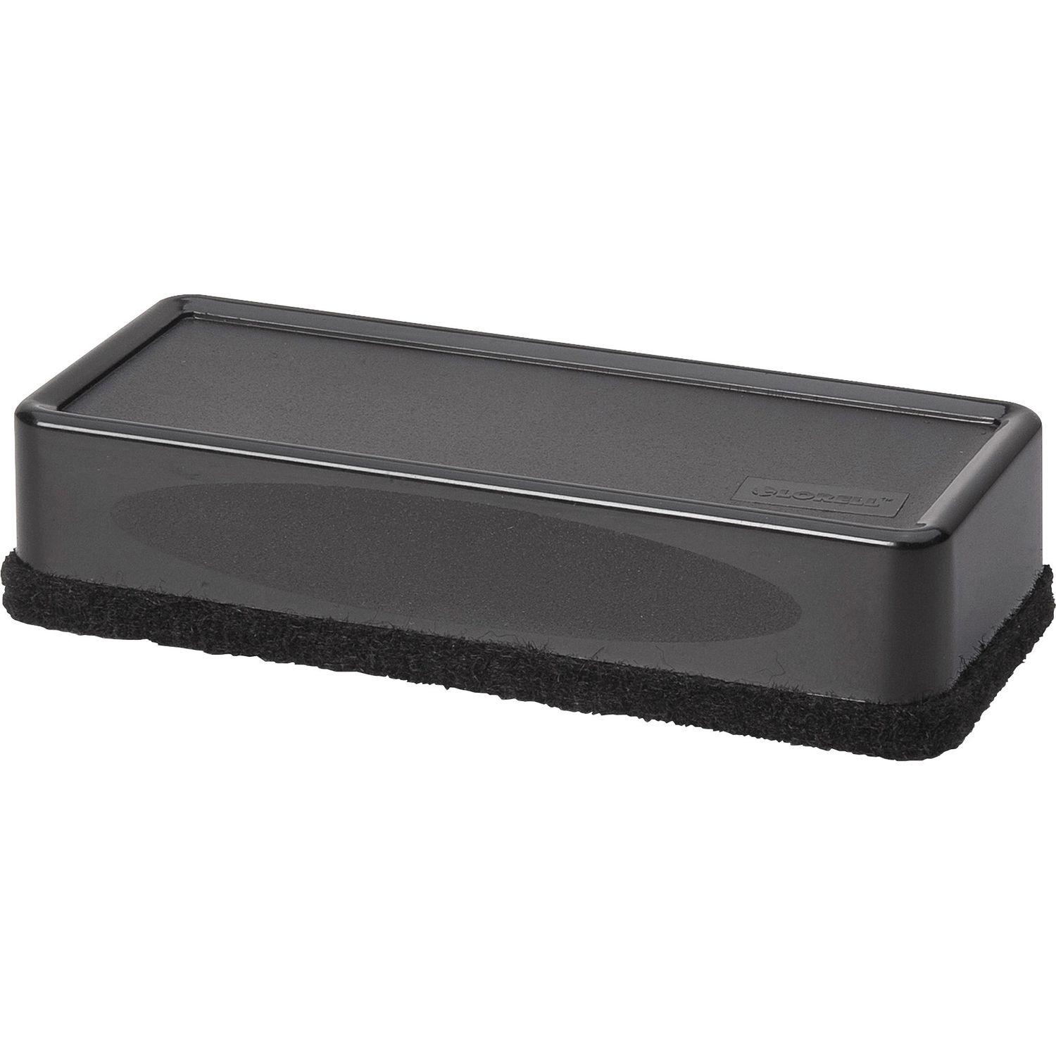 Cloth Dry-erase Board Eraser 2.19" Width x 5.19" Length, Black, Nonwoven, Plastic, 1Each