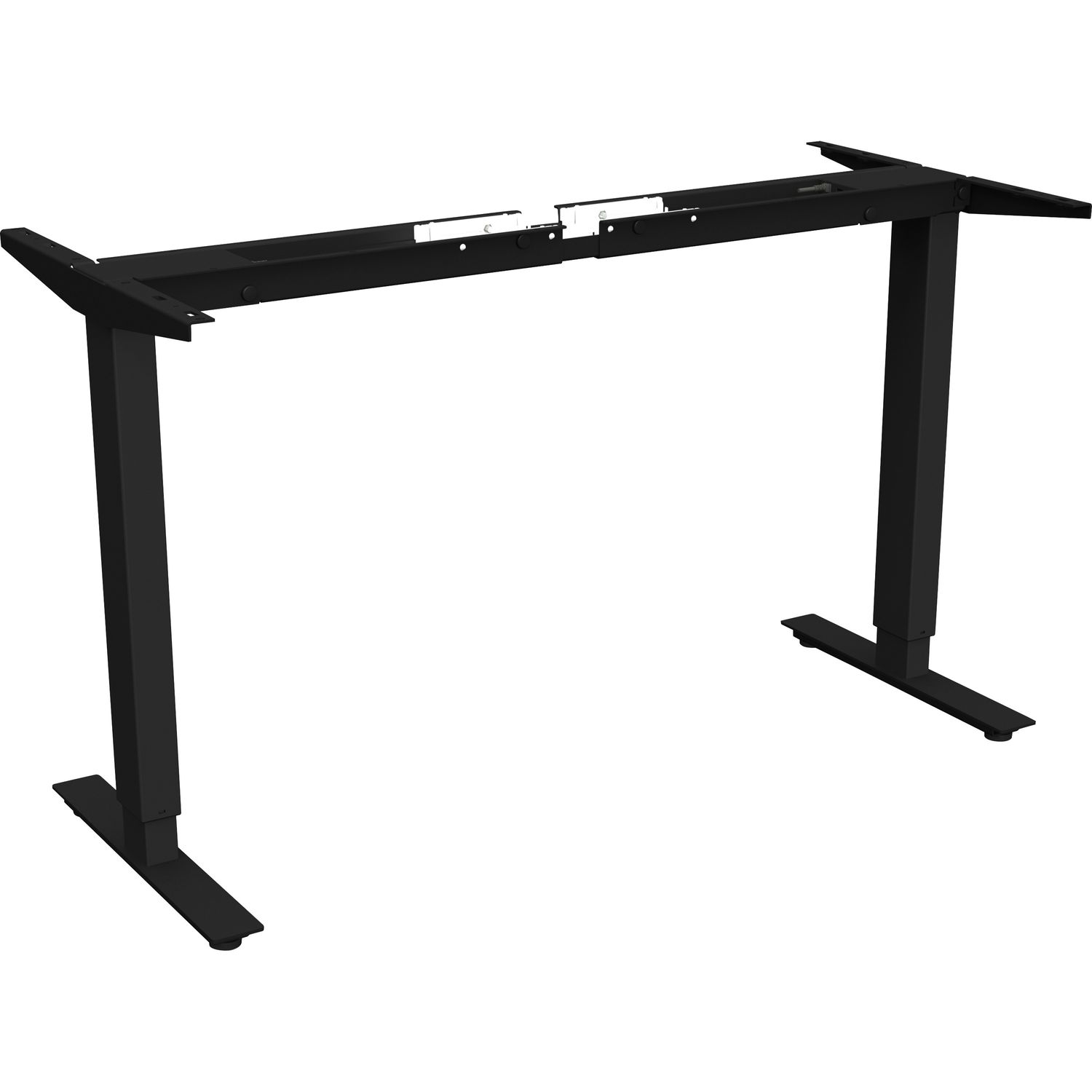 Quadro Workstation Sit-to-Stand 2-tier Base Black Base, 47" Height, Assembly Required