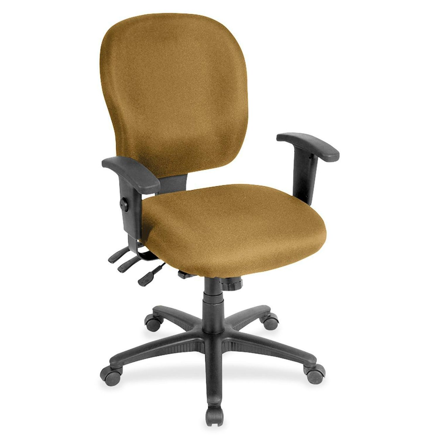 Multifunction Task Black Frame Chair, Canyon Nugget Seat, Black Frame, 1 Each