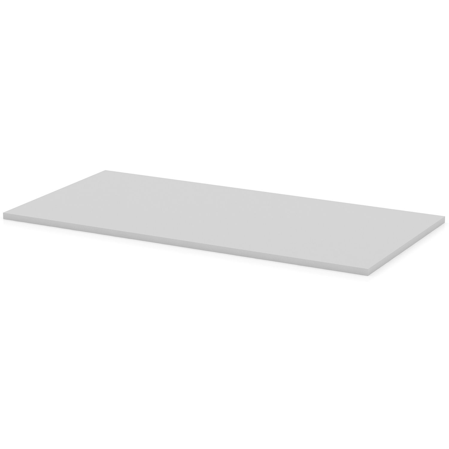 Width-Adjustable Training Table Top Gray Rectangle Top, 60" Table Top Length x 30" Table Top Width x 1" Table Top Thickness, Assembly Required