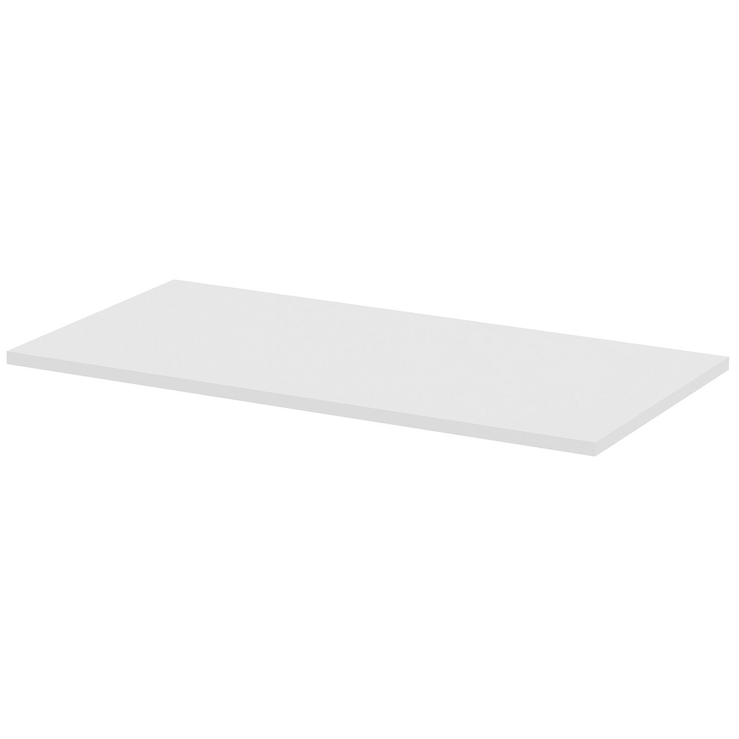 Width-Adjustable Training Table Top White Rectangle Top, 48" Table Top Length x 24" Table Top Width x 1" Table Top Thickness, Assembly Required