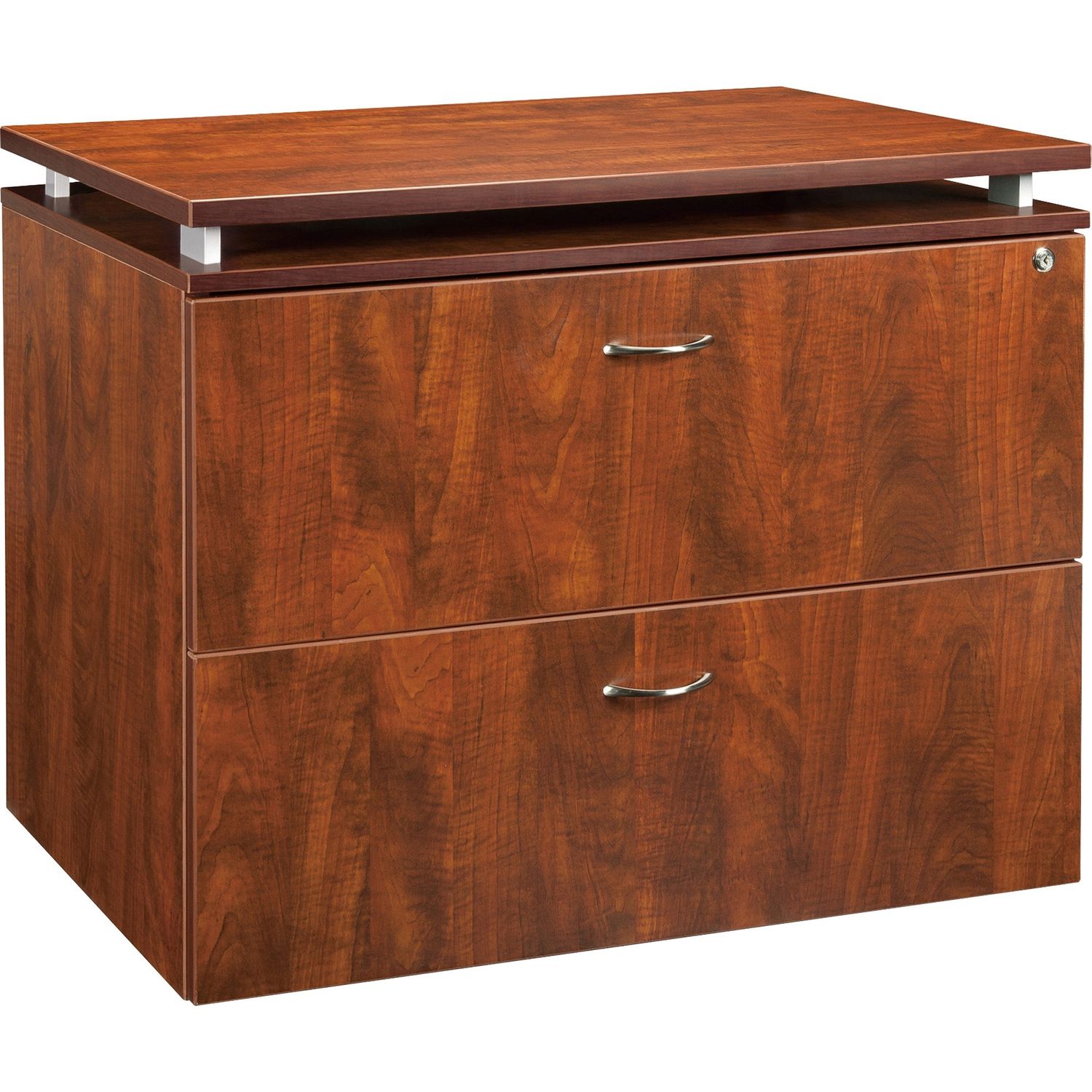 Ascent File Cabinet - 2-Drawer 35.5" x 21.9" x 29.5", 2 x Drawer(s) for File, Letter, Legal, Ball-bearing Suspension, Durable, Leveling Glide, Locking Drawer, Stain Resistant, Scratch Resistant