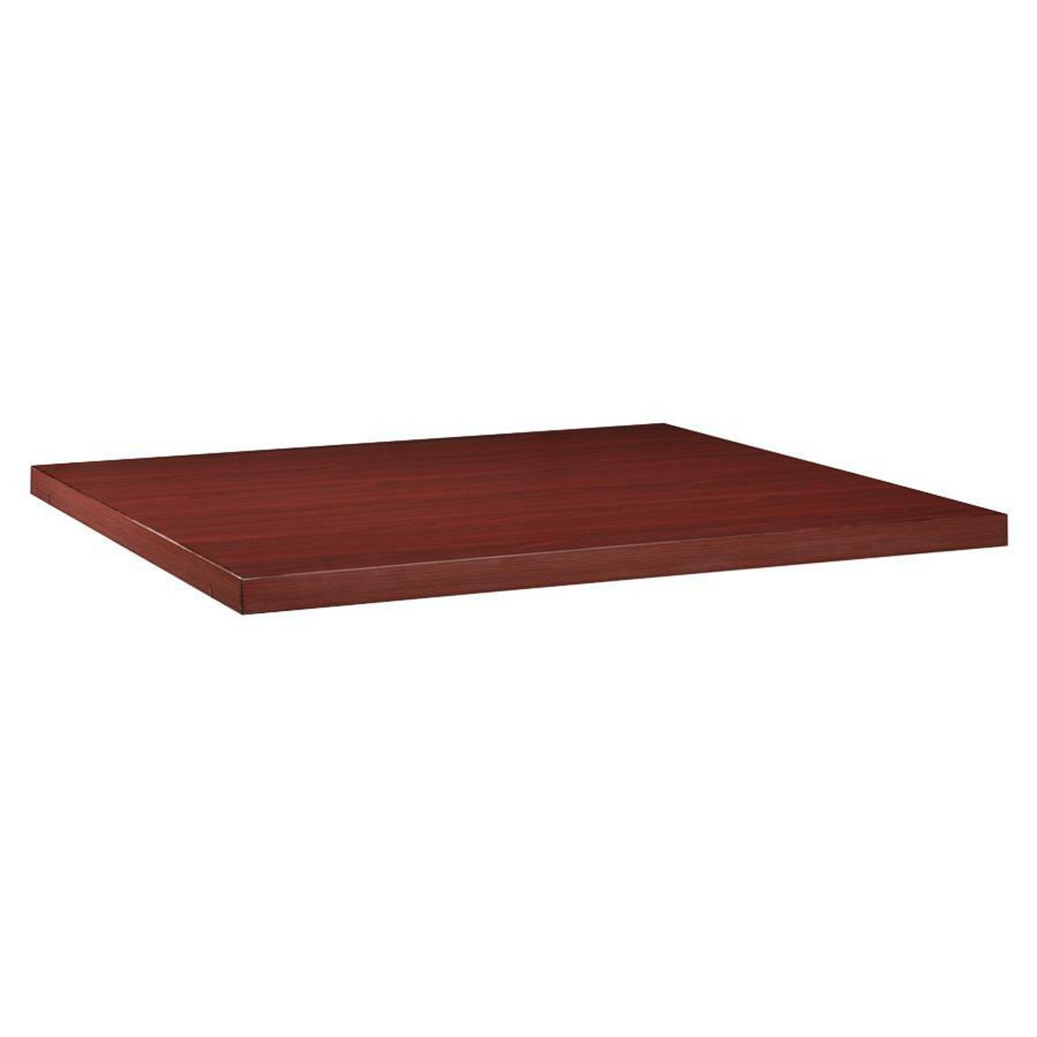 Modular Mahogany Conference Table Adder Section Square Top, 47.25" Table Top Width x 47.25" Table Top Depth x 2" Table Top Thickness, Assembly Required, Laminated, Mahogany, Melamine