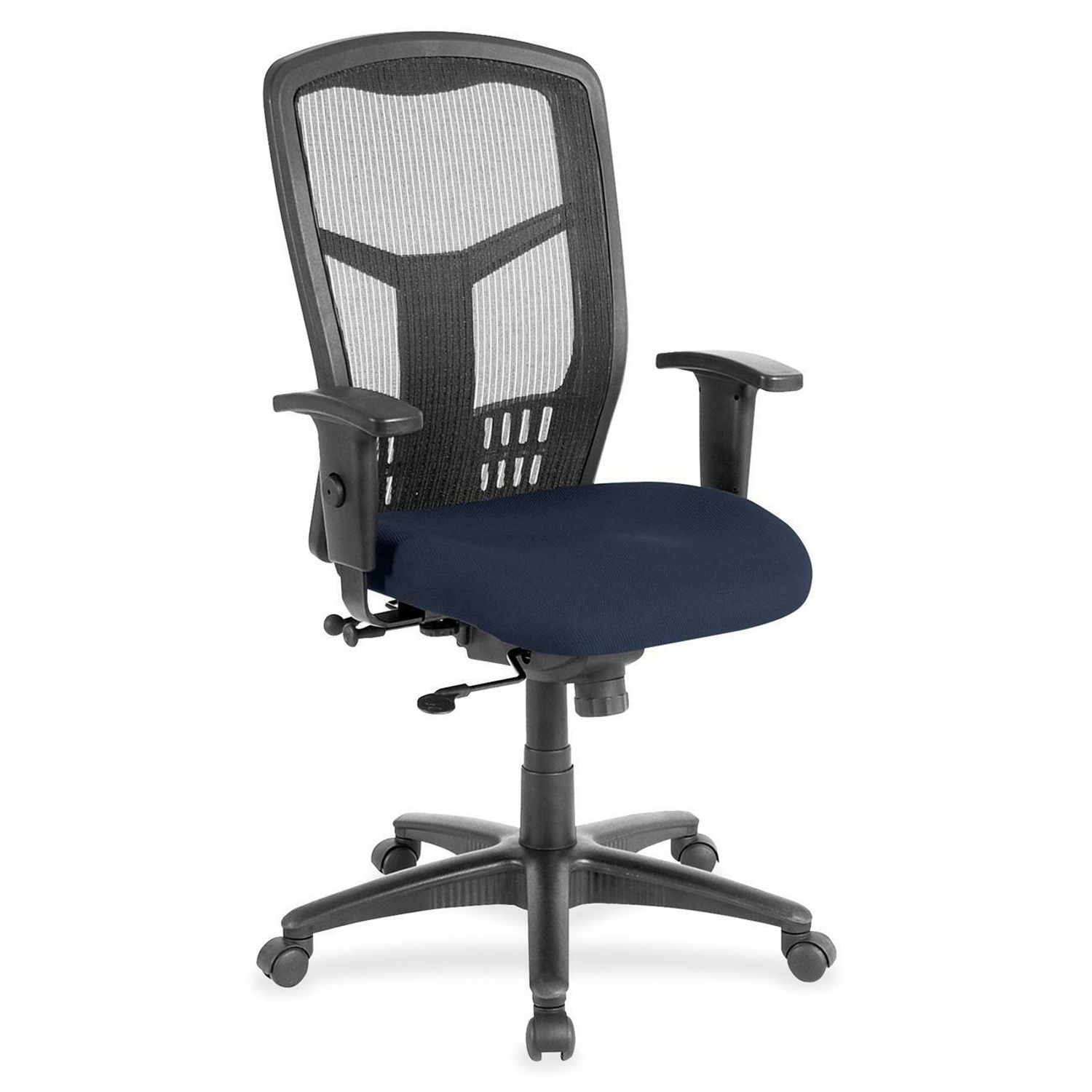 High-Back Executive Chair Forte Cadet Fabric Seat, Steel Frame, 1 Each