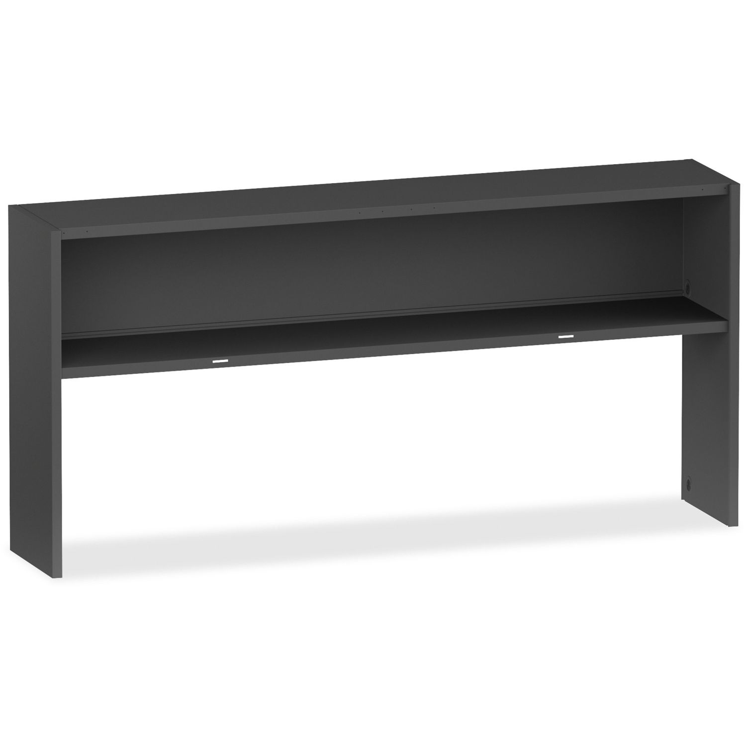 97000 Modular Desking Charcoal Stack-on Hutch 72" x 13" x 36", Material: Steel, Finish: Charcoal