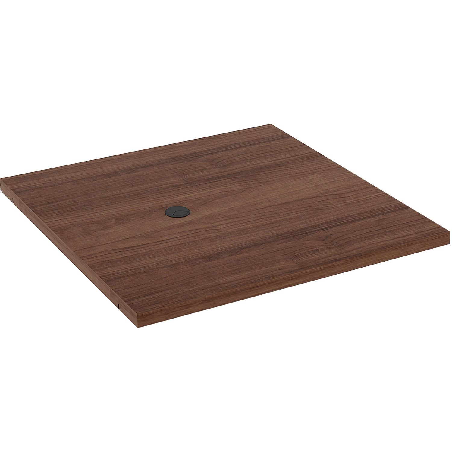 Prominence Conference Table Top Walnut Square, Mahogany, High Pressure Laminate (HPL) Top x 48" Table Top Width x 48" Table Top Depth x 2" Table Top Thickness, Assembly Required