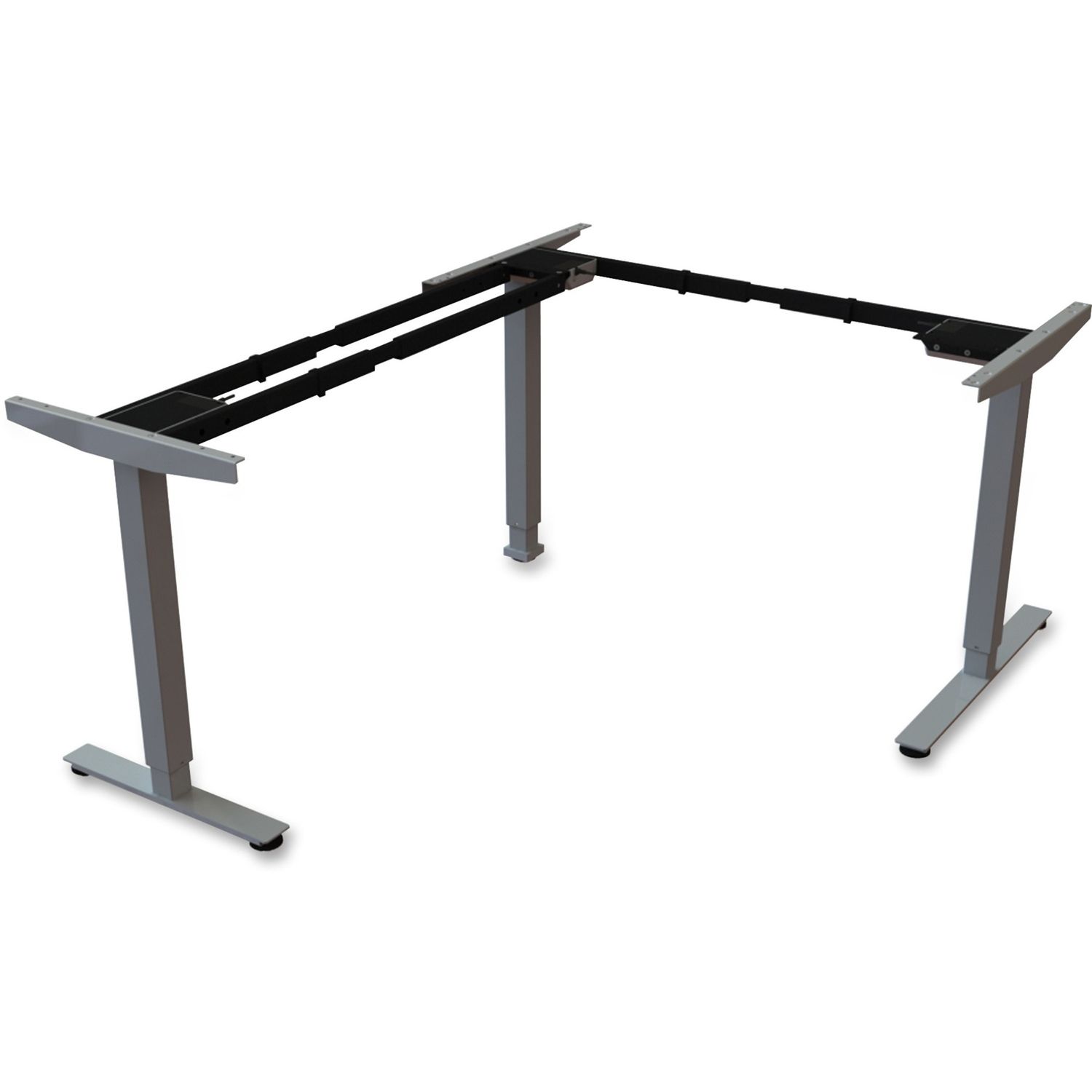 Sit/Stand Desk Third-leg Add-on Kit 275 lb Weight Capacity x 24" Width x 44" Depth x 26.5" Height, Black