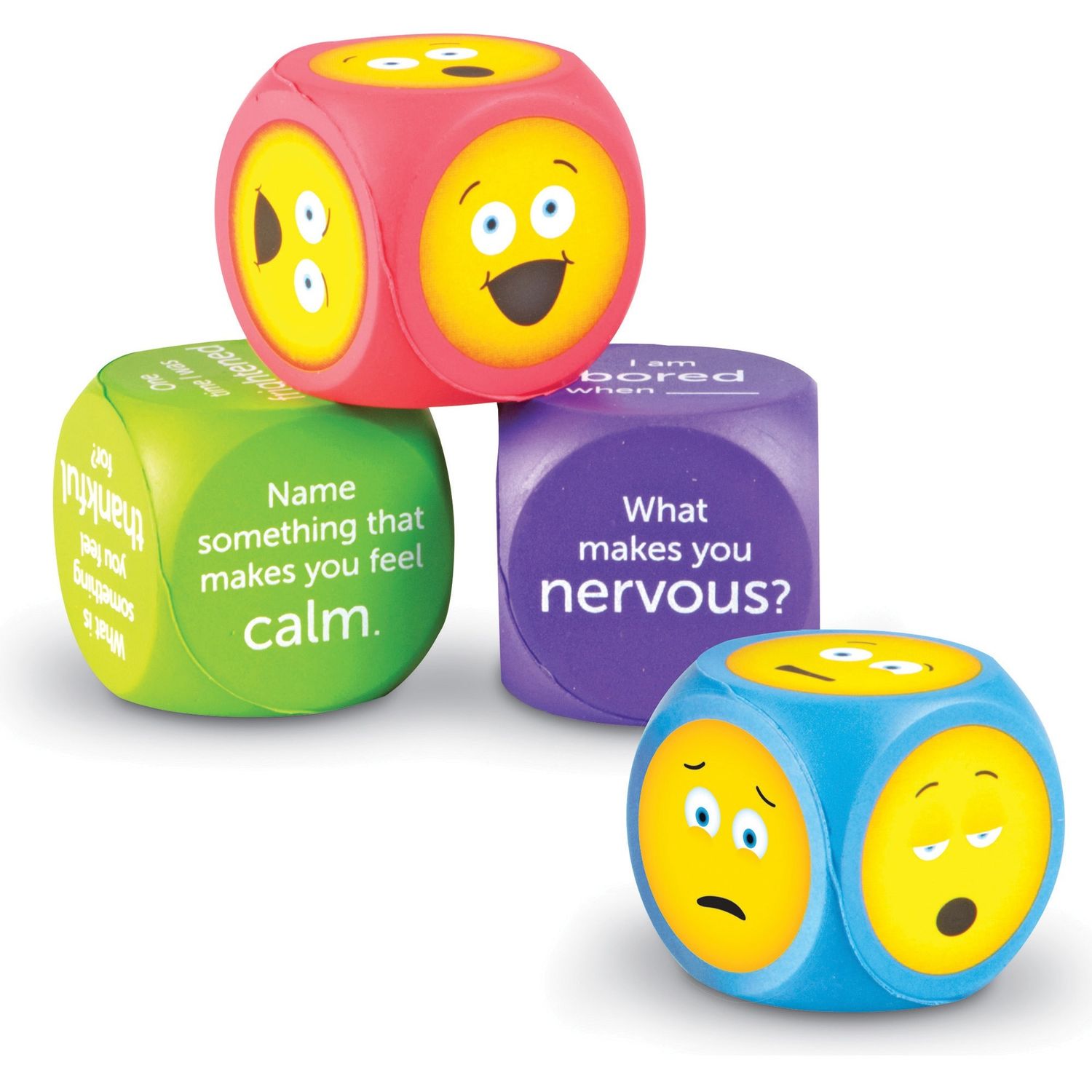 Soft Foam Emoji Cubes Theme/Subject: Learning, Skill Learning: Social Development, Feeling, Emotion, Language Development, Vocabulary, Thinking, Communication, 3 Year & Up, Multi