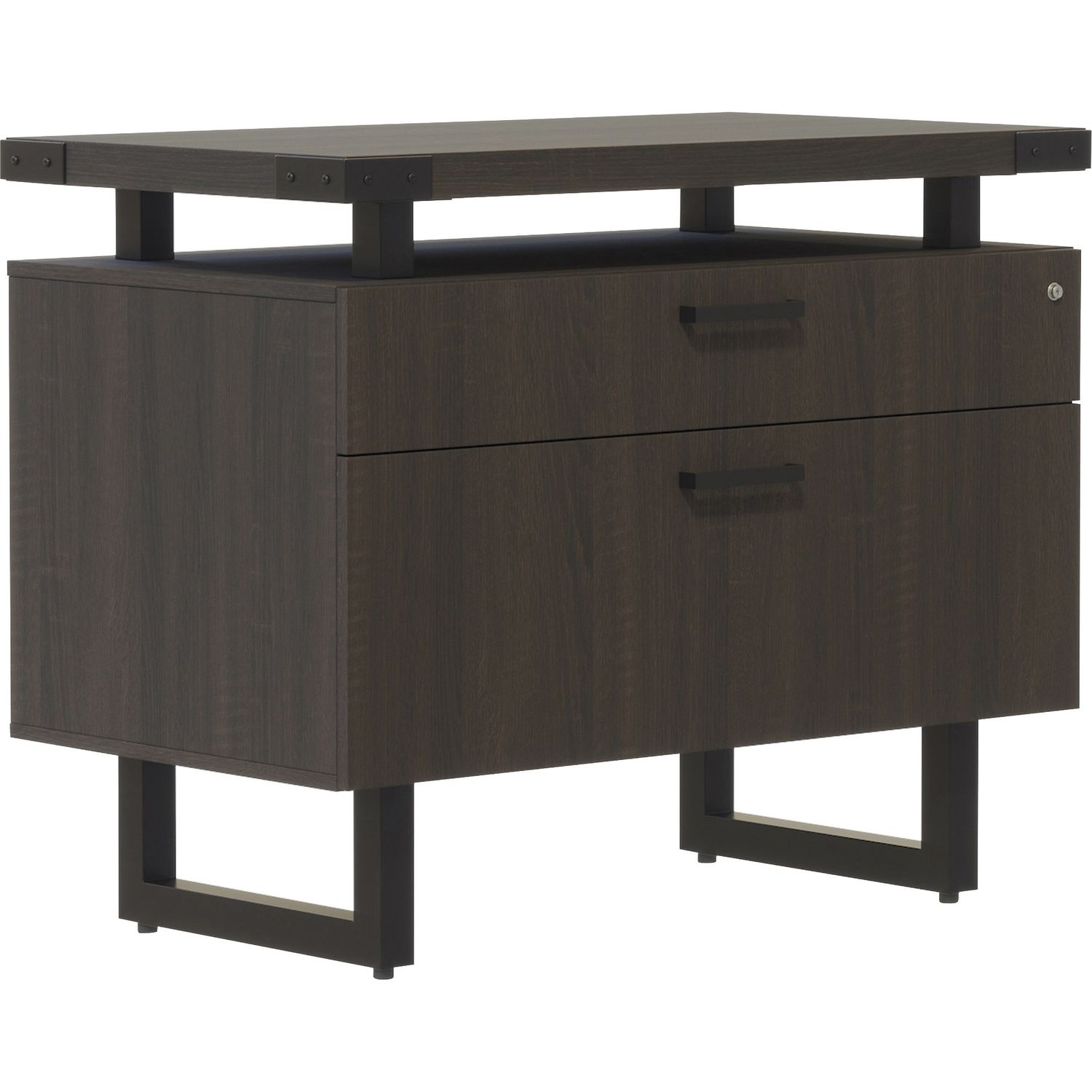 Mirella Lateral File - 2-Drawer 36" x 20" x 29.5", 2 x File Drawer(s), Storage Drawer(s), Material: Particleboard, Laminate, Finish: Southern Tobacco