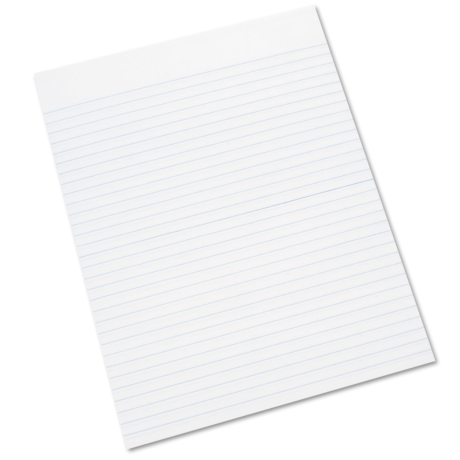 SKILCRAFT Writing Pad Wide/Legal Rule, 100 White 8.5 x 11 Sheets, Dozen, GSA 753001124566