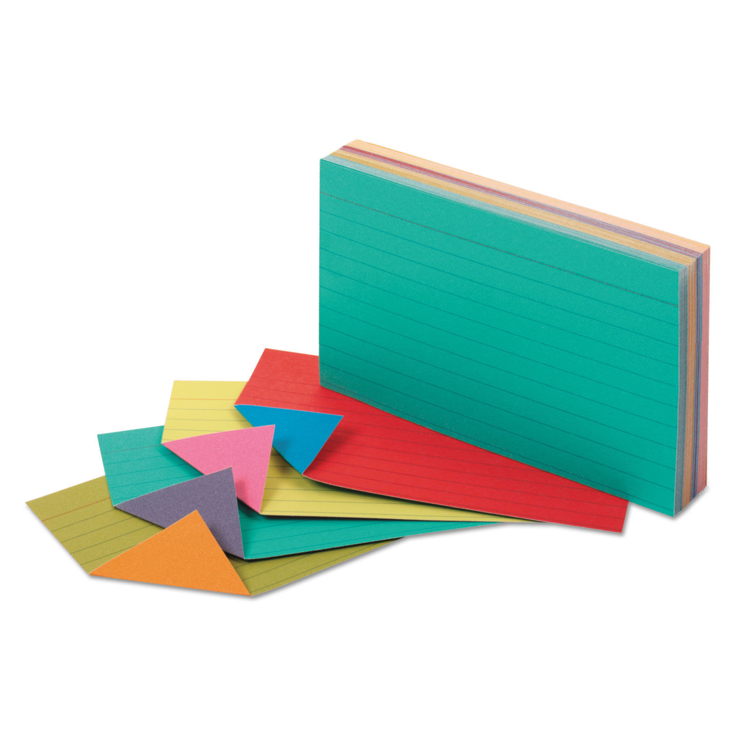 Extreme Index Cards Ruled, 3 x 5, Assorted, 100/Pack