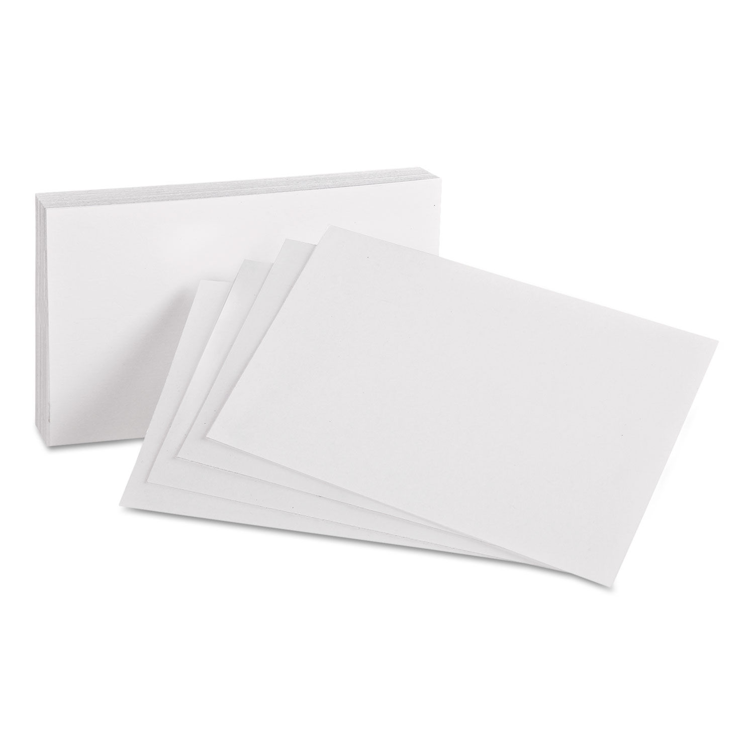 Unruled Index Cards 4 x 6, White, 100/Pack