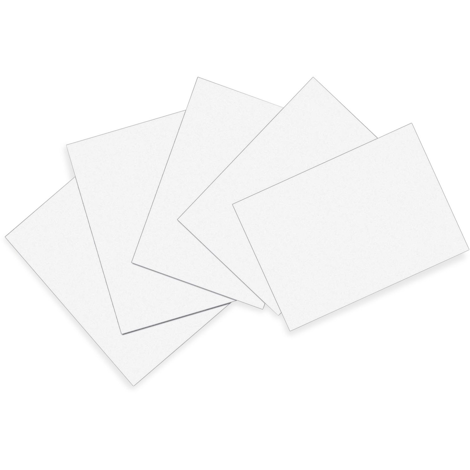 Unruled Index Cards Plain, Unruled, 4" x 6", White Paper, Sturdy, 100 / Pack