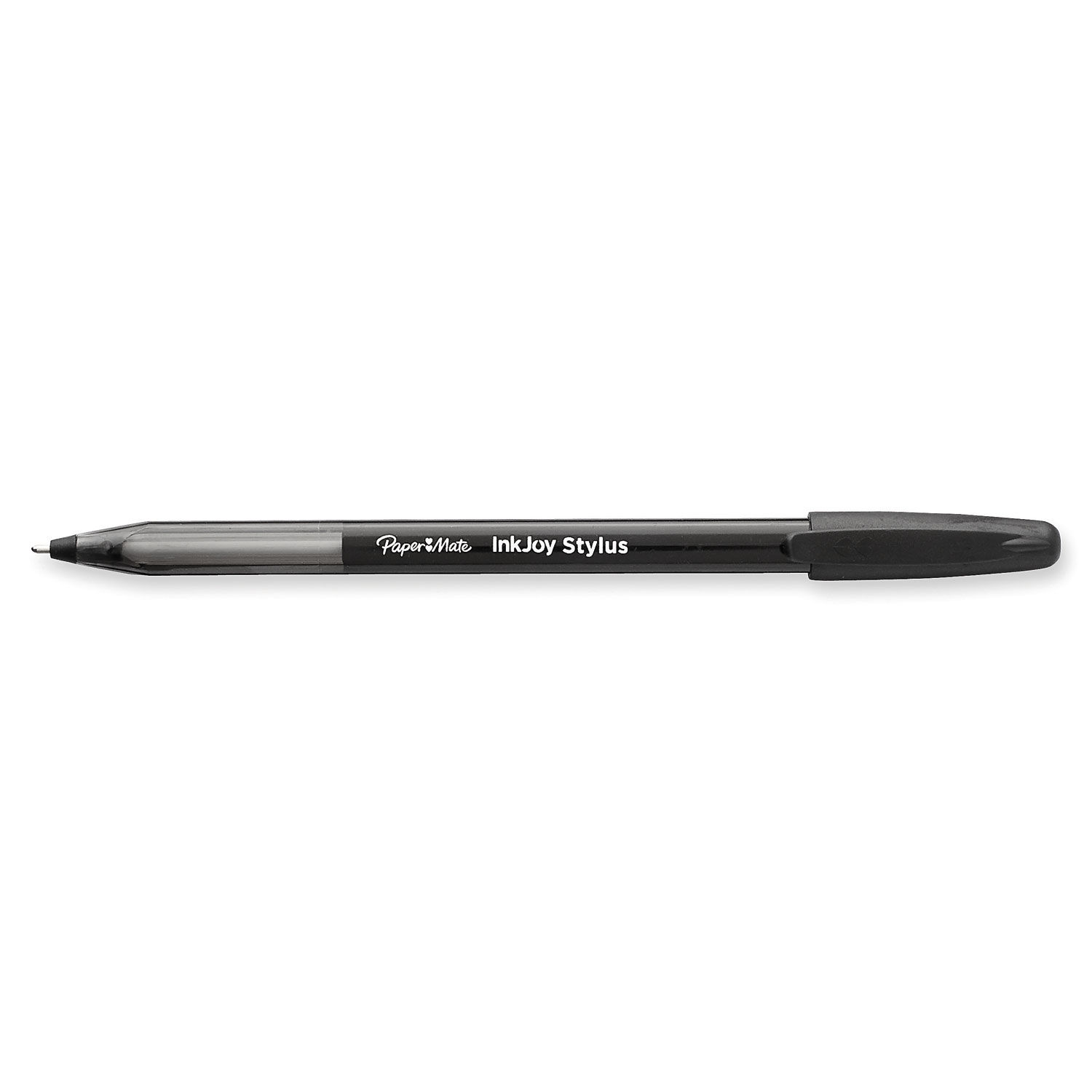 InkJoy 100 Ballpoint Pen/Stylus Stick, Medium 1 mm, Black Ink, Black Barrel, Dozen