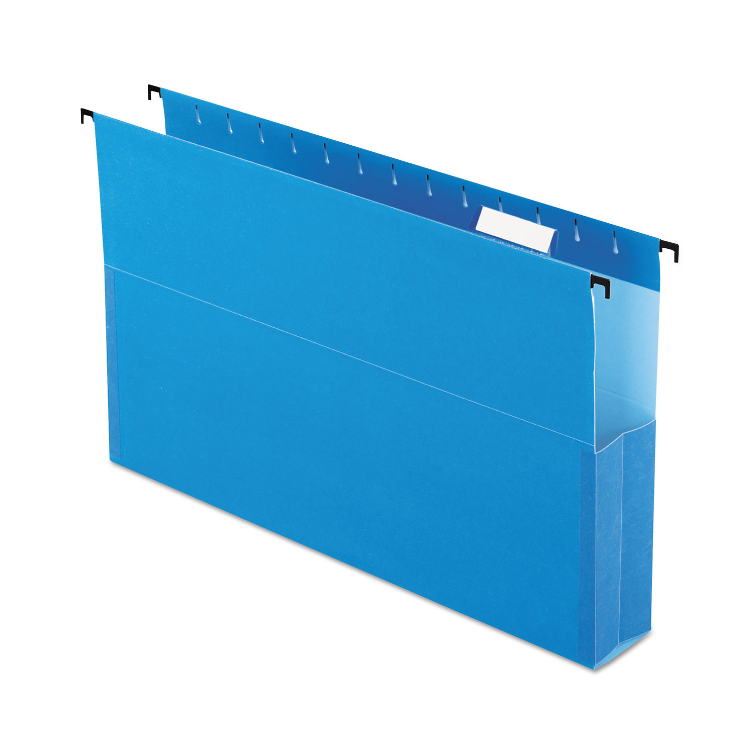 SureHook Reinforced Extra-Capacity Hanging Box File 1 Section, 2" Capacity, Legal Size, 1/5-Cut Tabs, Blue, 25/Box