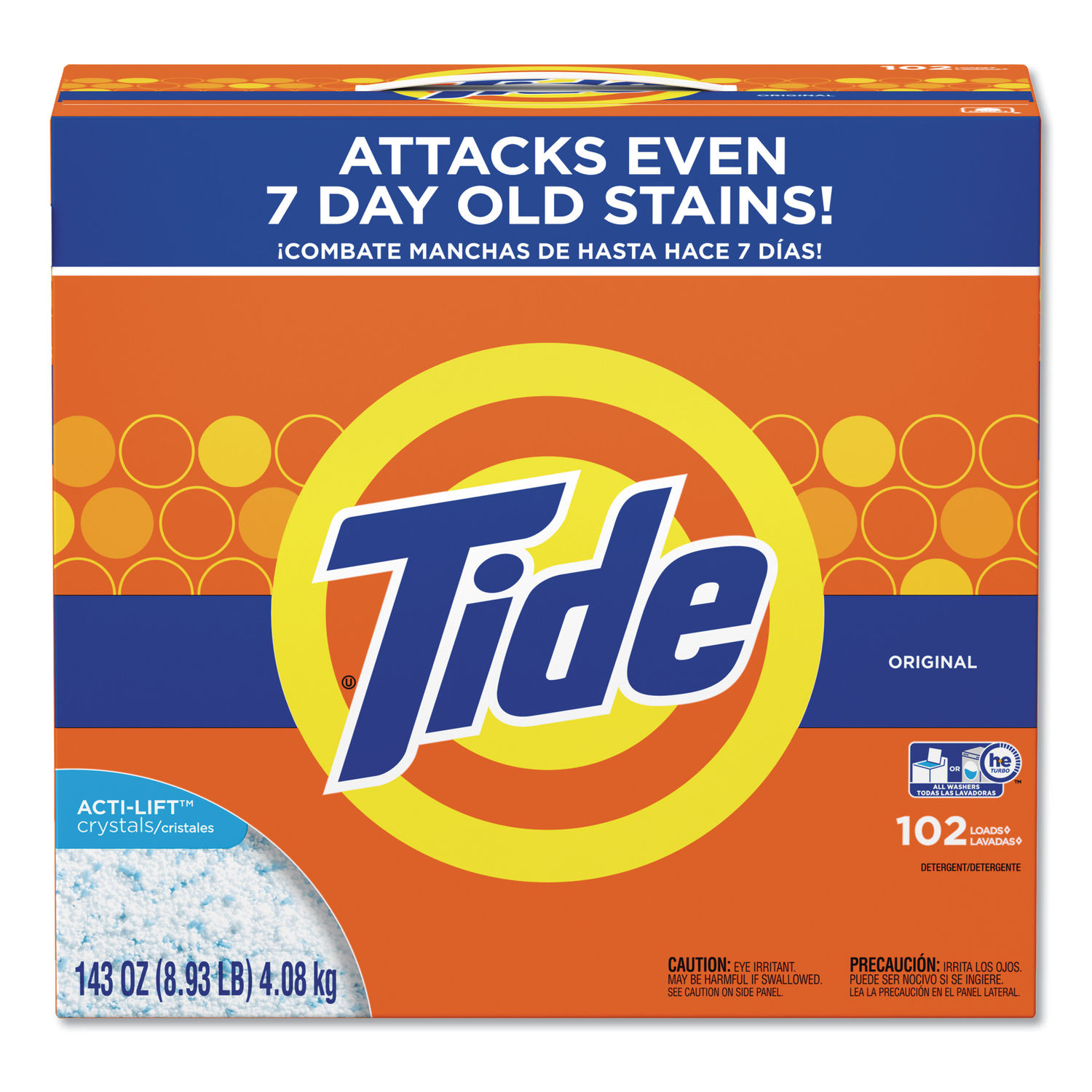 Powder Laundry Detergent Original Scent, 143 oz Box, 2/Carton