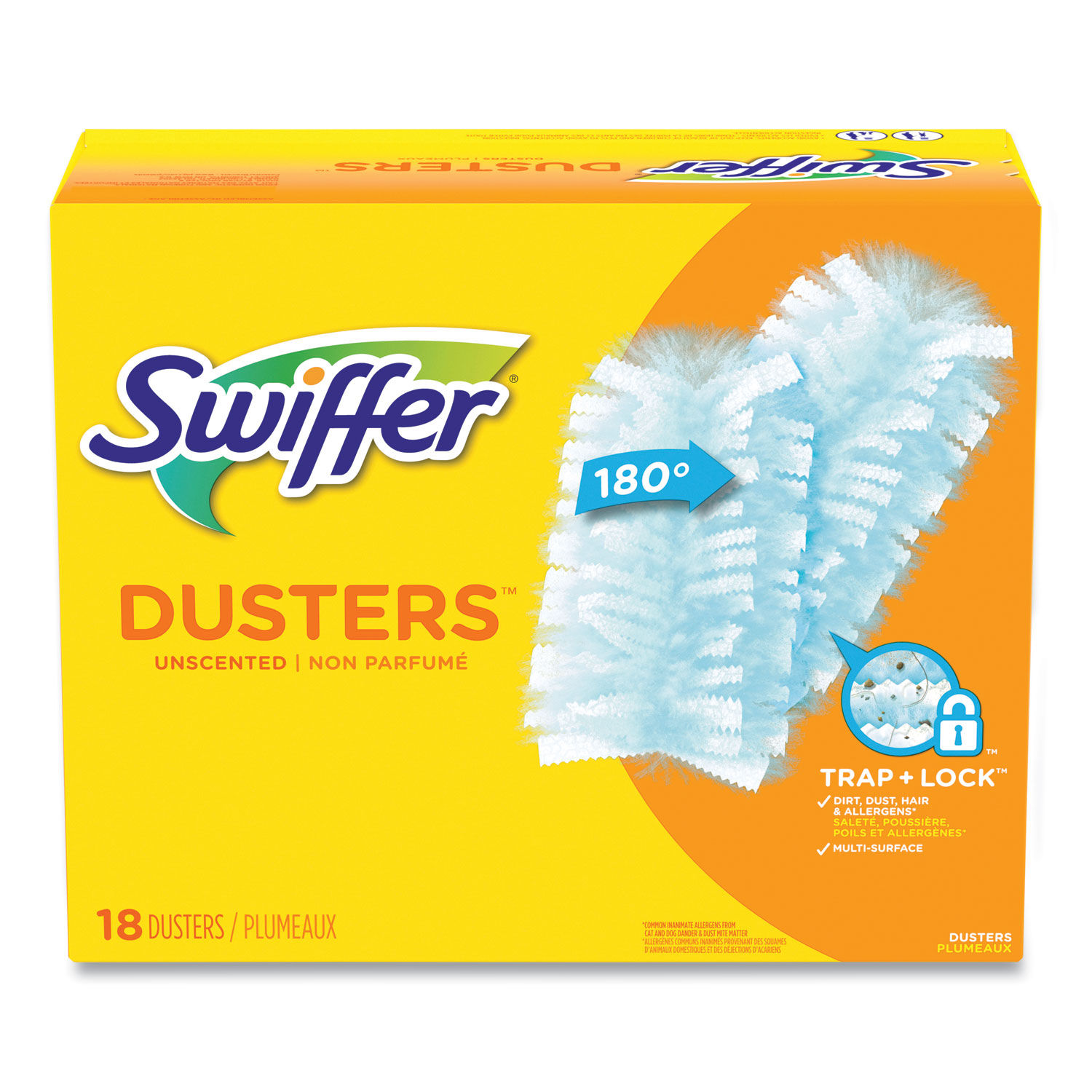 Dusters Refill Fiber Bristle, Light Blue, 18/Box