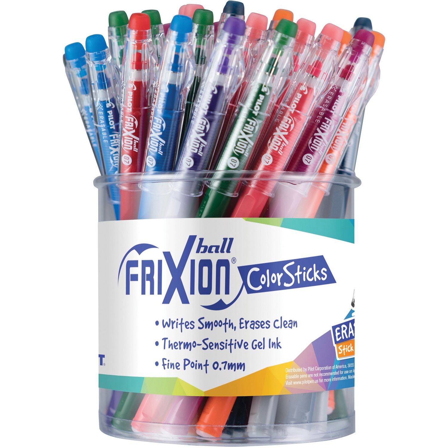 FriXion ColorStix Ballpoint Pen Medium Pen PointGel-based Ink, 48 / Display Box