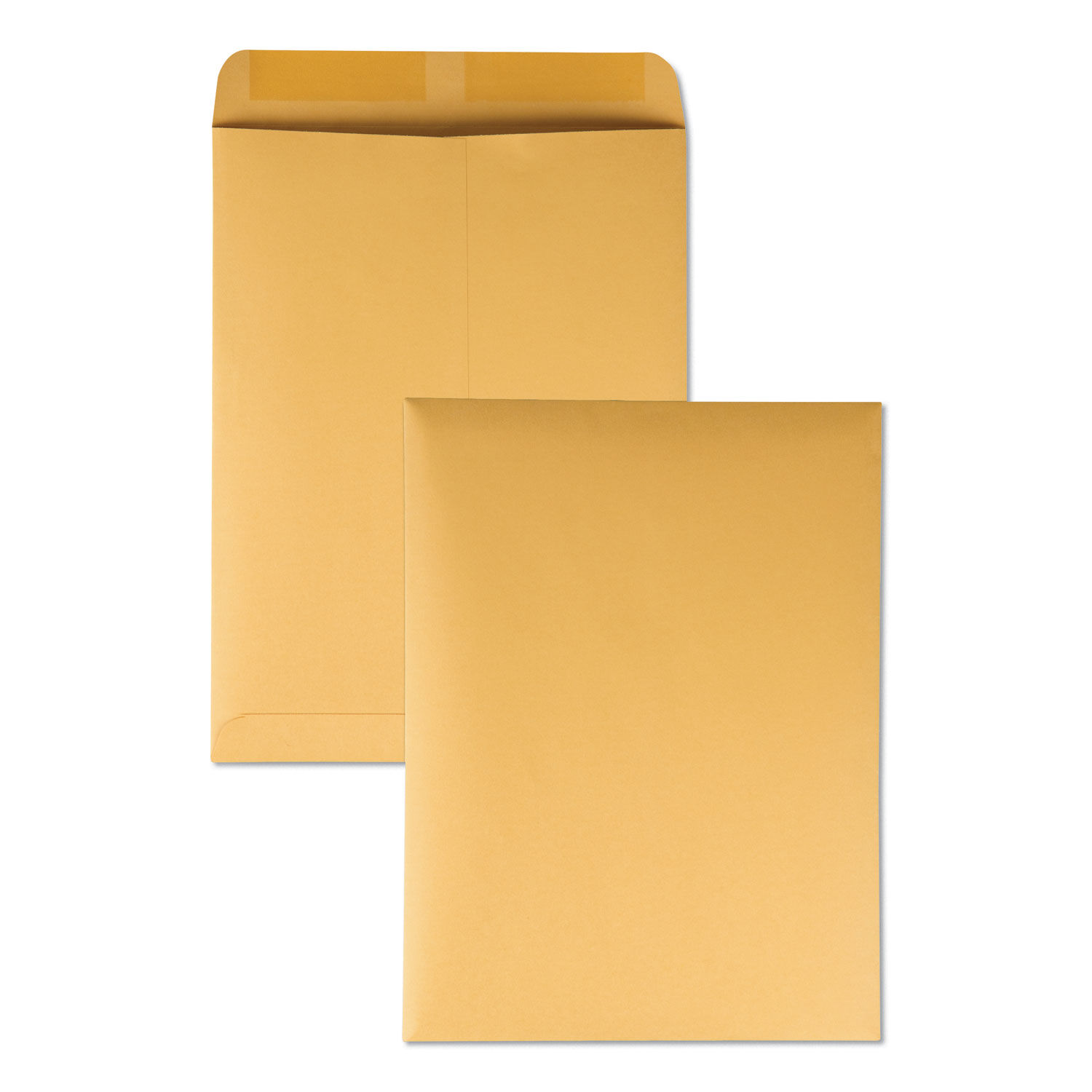 Catalog Envelope 28 lb Bond Weight Kraft, #12 1/2, Square Flap, Gummed Closure, 9.5 x 12.5, Brown Kraft, 250/Box
