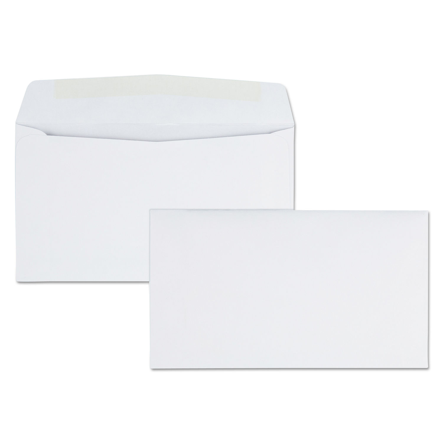 Business Envelope #6 3/4, Commercial Flap, Side Seam, Gummed Closure, 24 lb Bond Weight Paper, 3.63 x 6.5, White, 500/Box