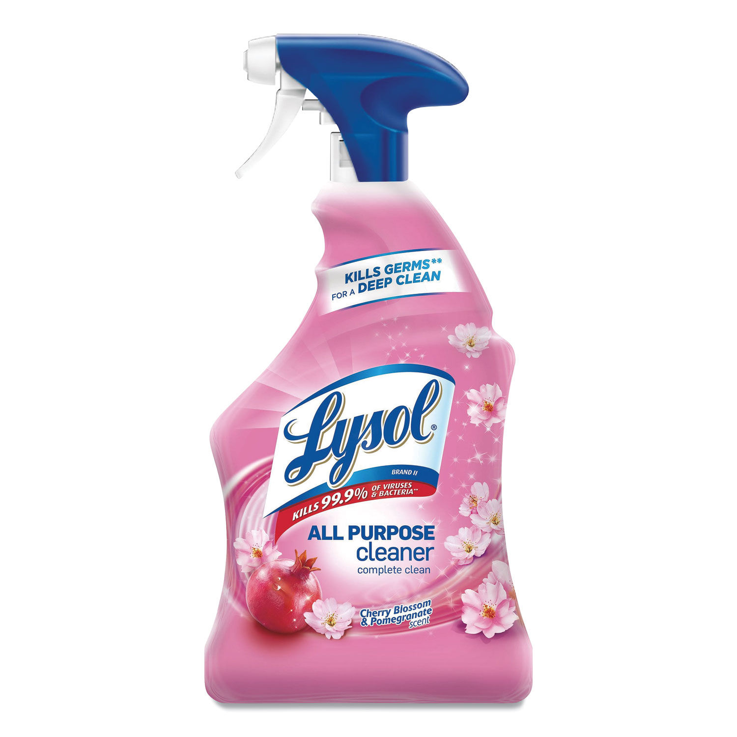 Ready-to-Use All-Purpose Cleaner Cherry Blossom and Pomegranate, 22 oz, Trigger Spray Bottle, 6/Carton