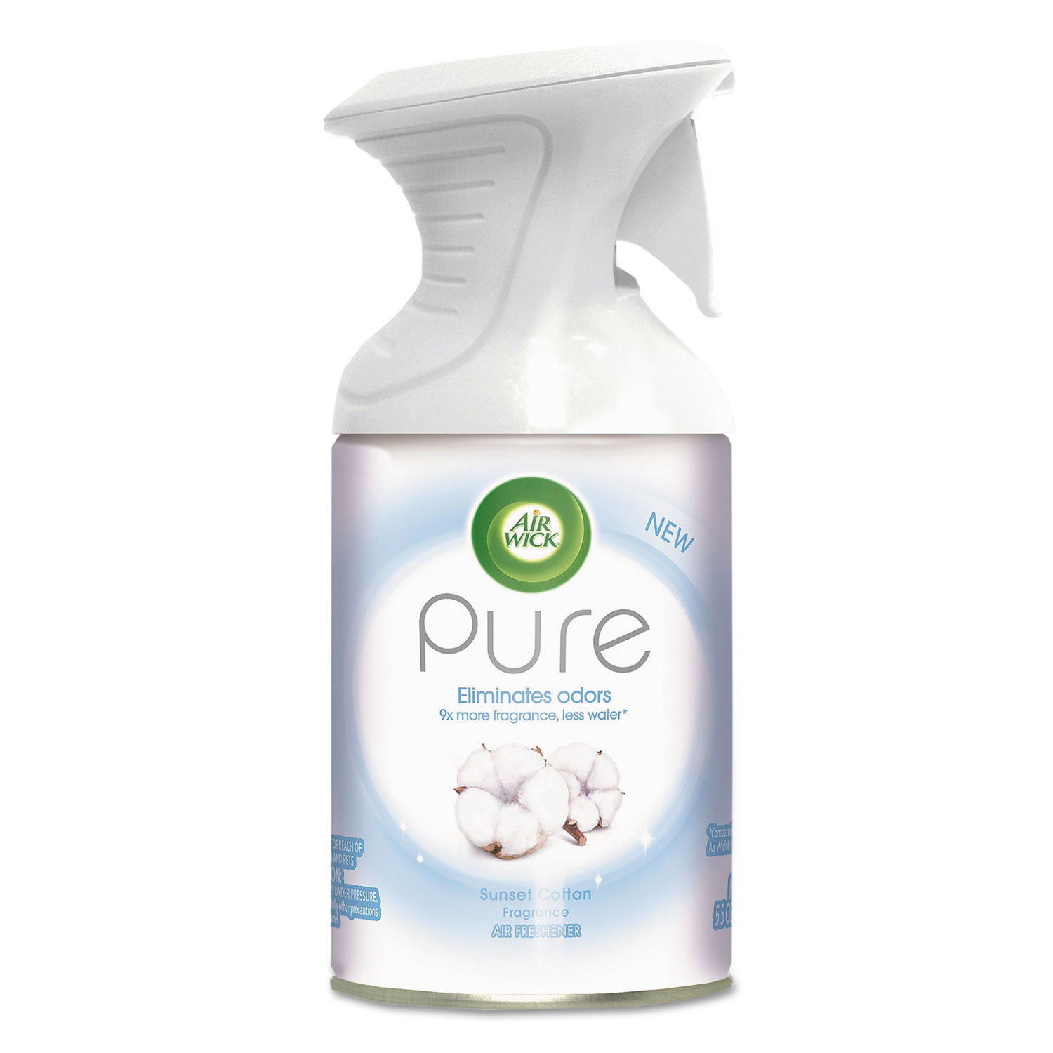 Pure Premium Air Freshener Sunset Cotton, 5.5 oz Aerosol, 6/Carton