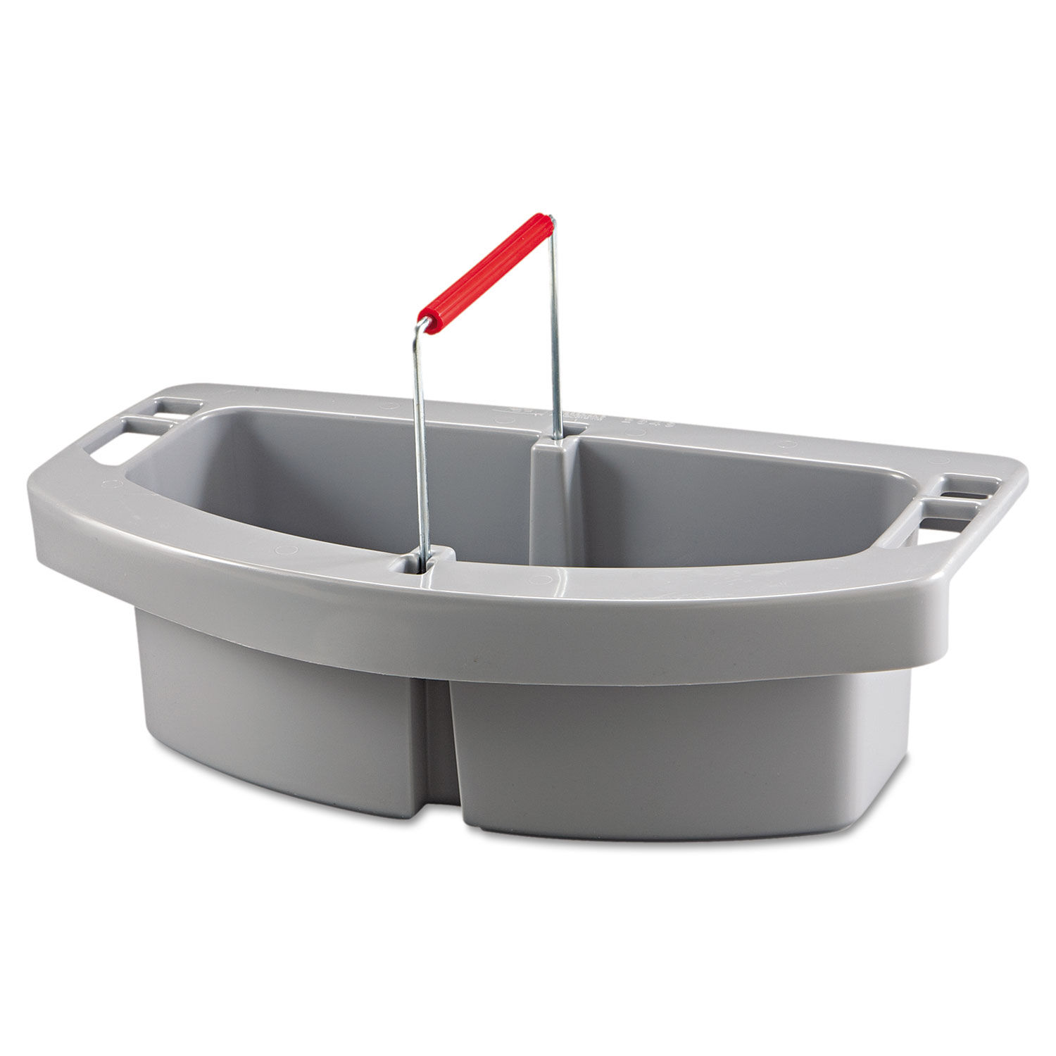Maid Caddy Two Compartments, 16 x 9 x 5, Gray