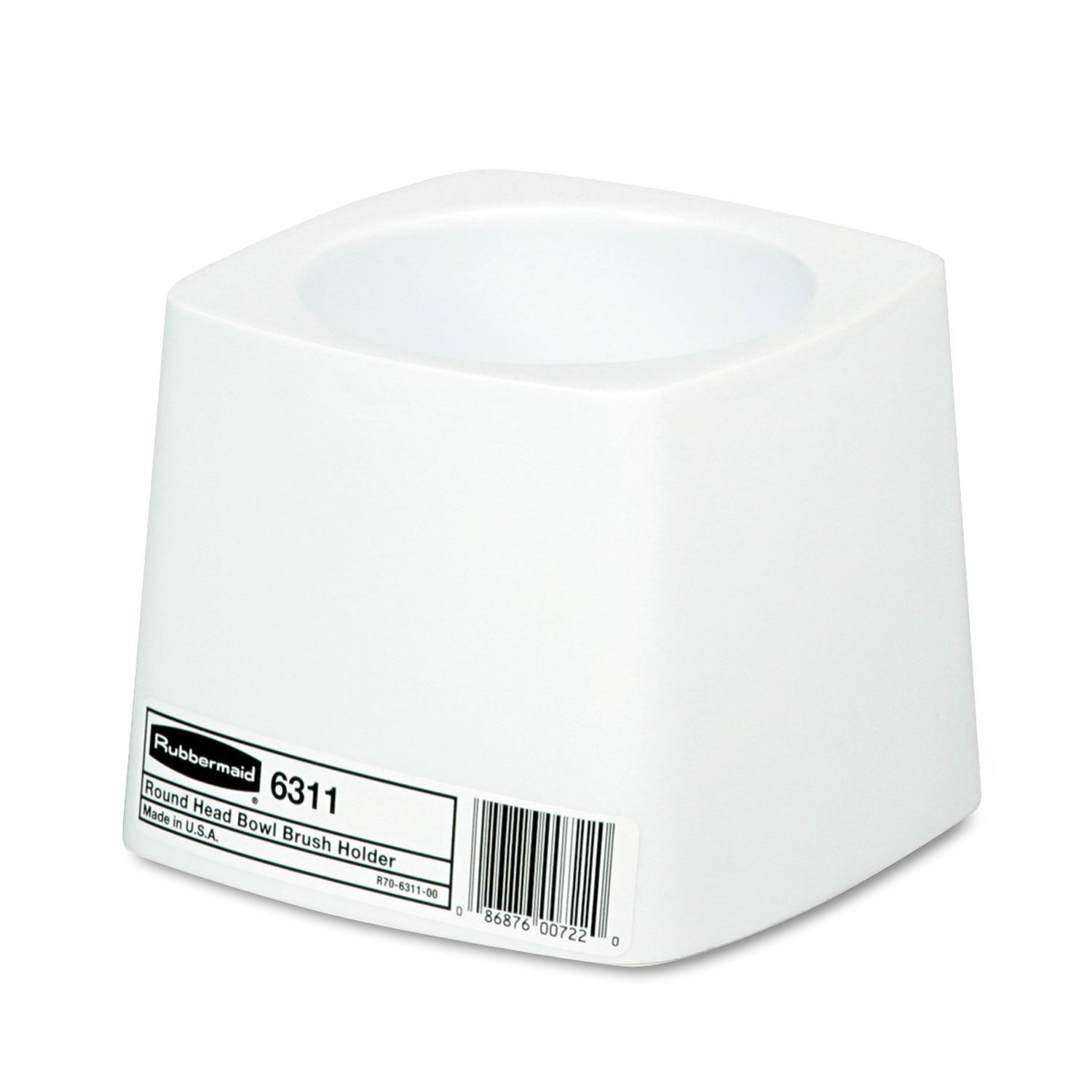 Commercial-Grade Toilet Bowl Brush Holder White