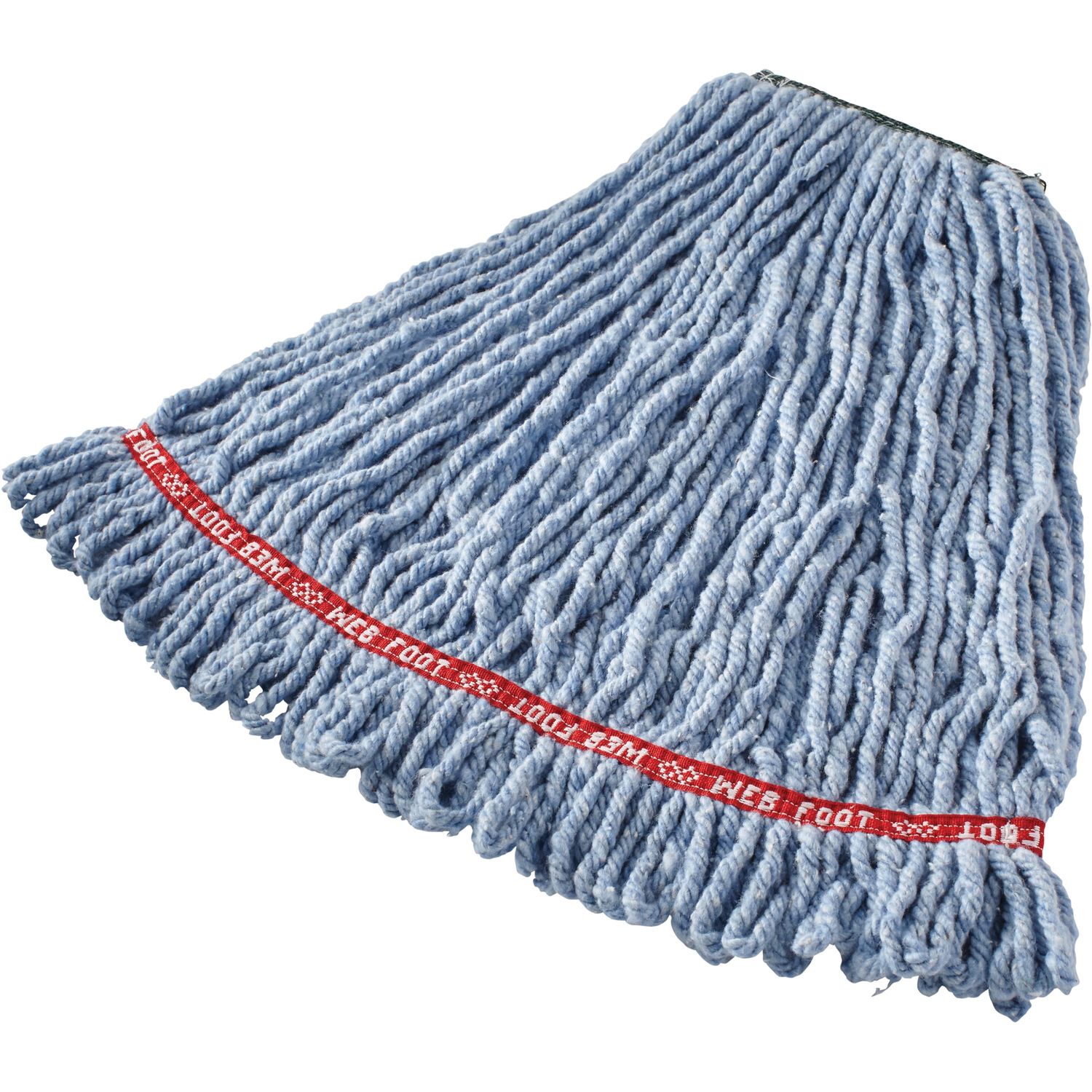 1" Headband Web Foot Wet Mop Cotton, Yarn, Synthetic, PVC, Blue