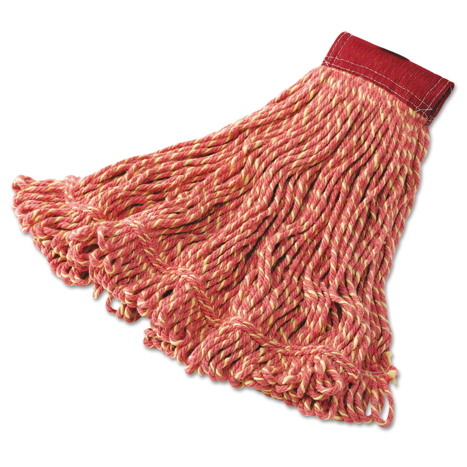 Super Stitch Blend Mop Heads Cotton/Synthetic, Red, Large