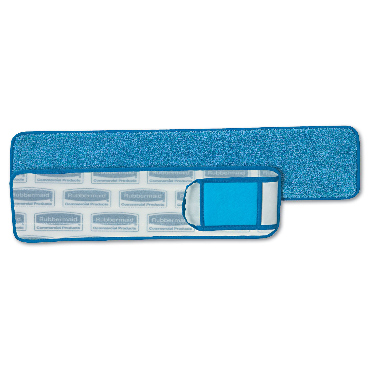 Hygen Wet Pad W/scrubber Nylon/polyester Microfiber, 24" Long, Blue