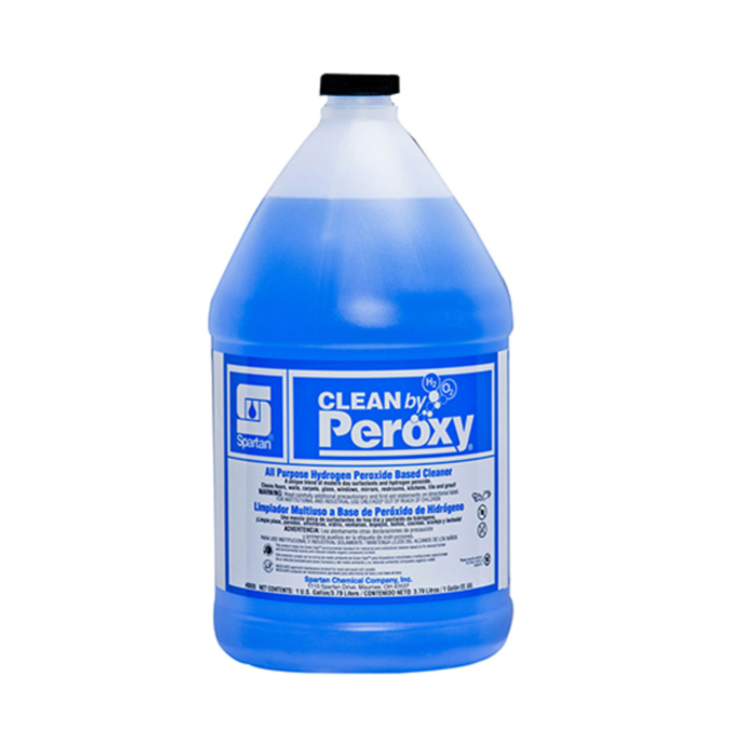 Clean By Peroxy All Purpose Cleaner 1 gallon, Liquid, 128 fl oz (4 quart), Fresh Spring Rain Scent, 4 / Case, Pale Blue