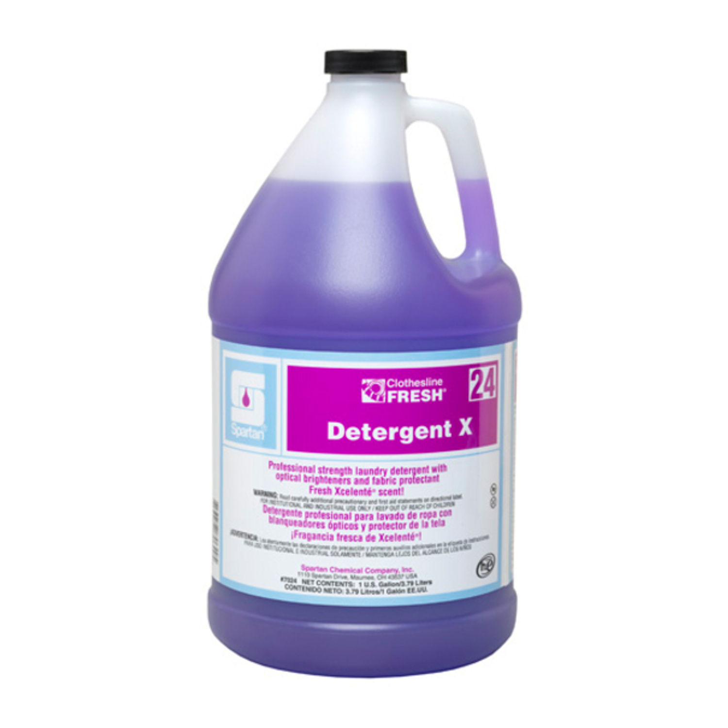 Clothesline Fresh Detergent X 24 Concentrate Liquid, 640 fl oz (20 quart), Fresh Lavender Scent, 4 / Case, Purple